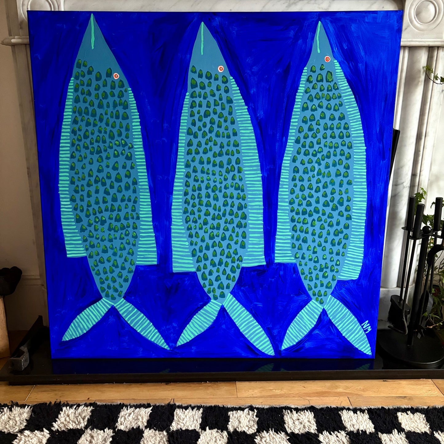 Three leopard fish.