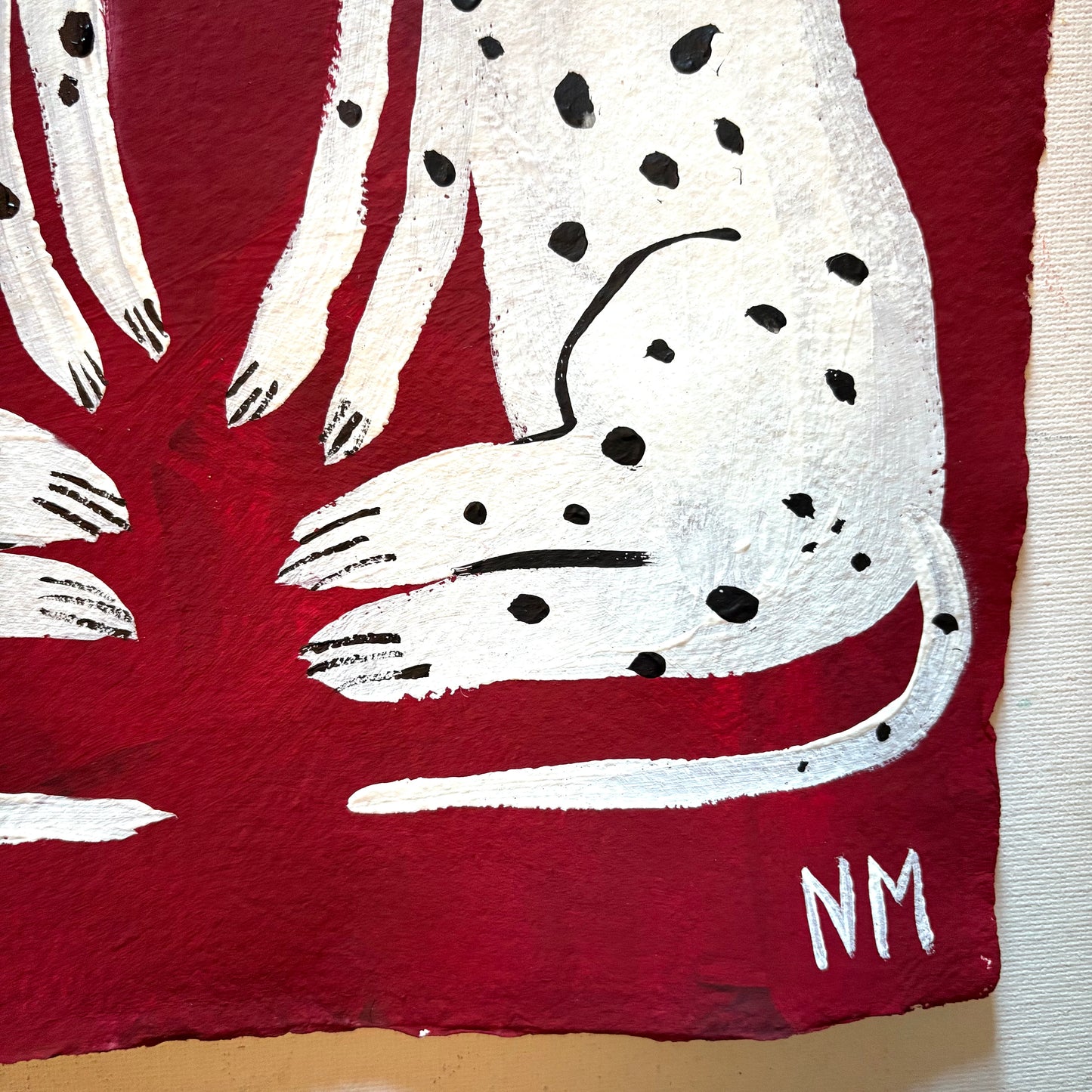 Dalmatians on Red.