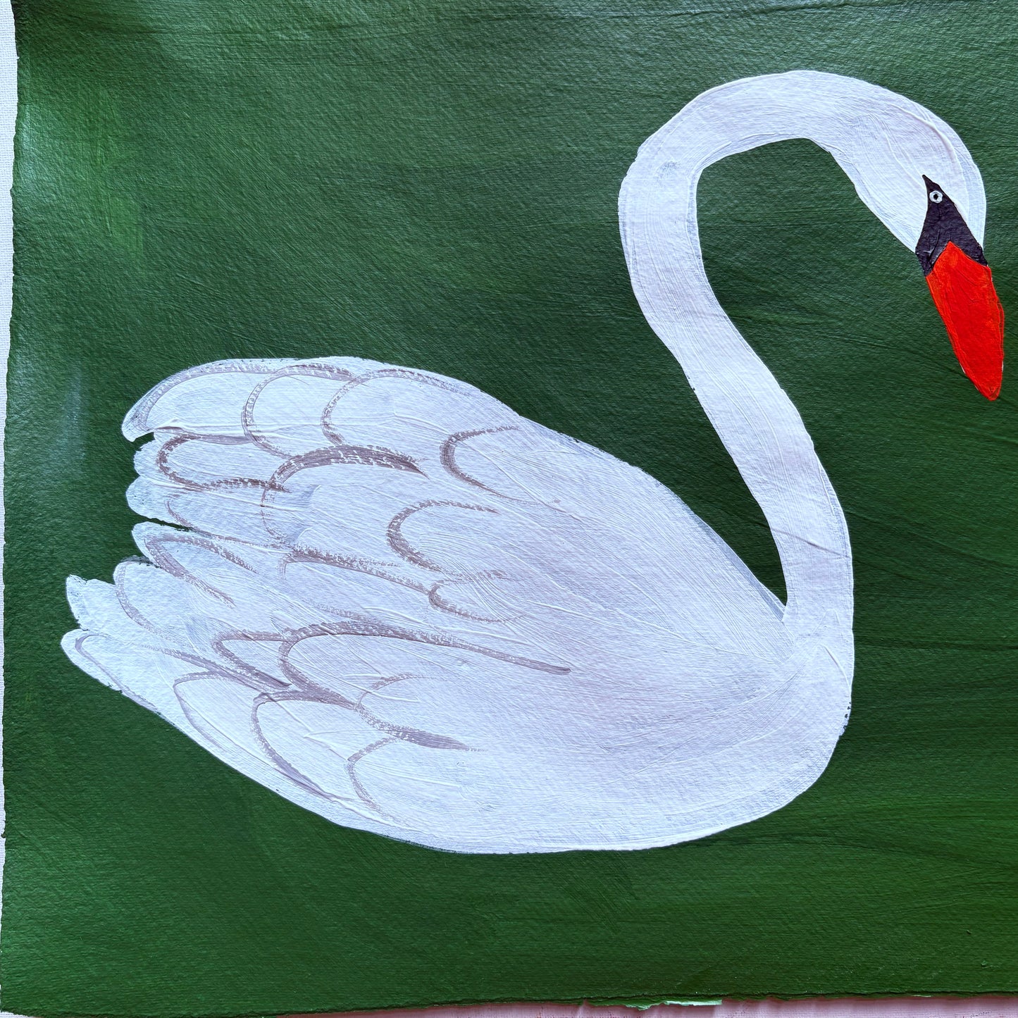 Two beautiful swans.