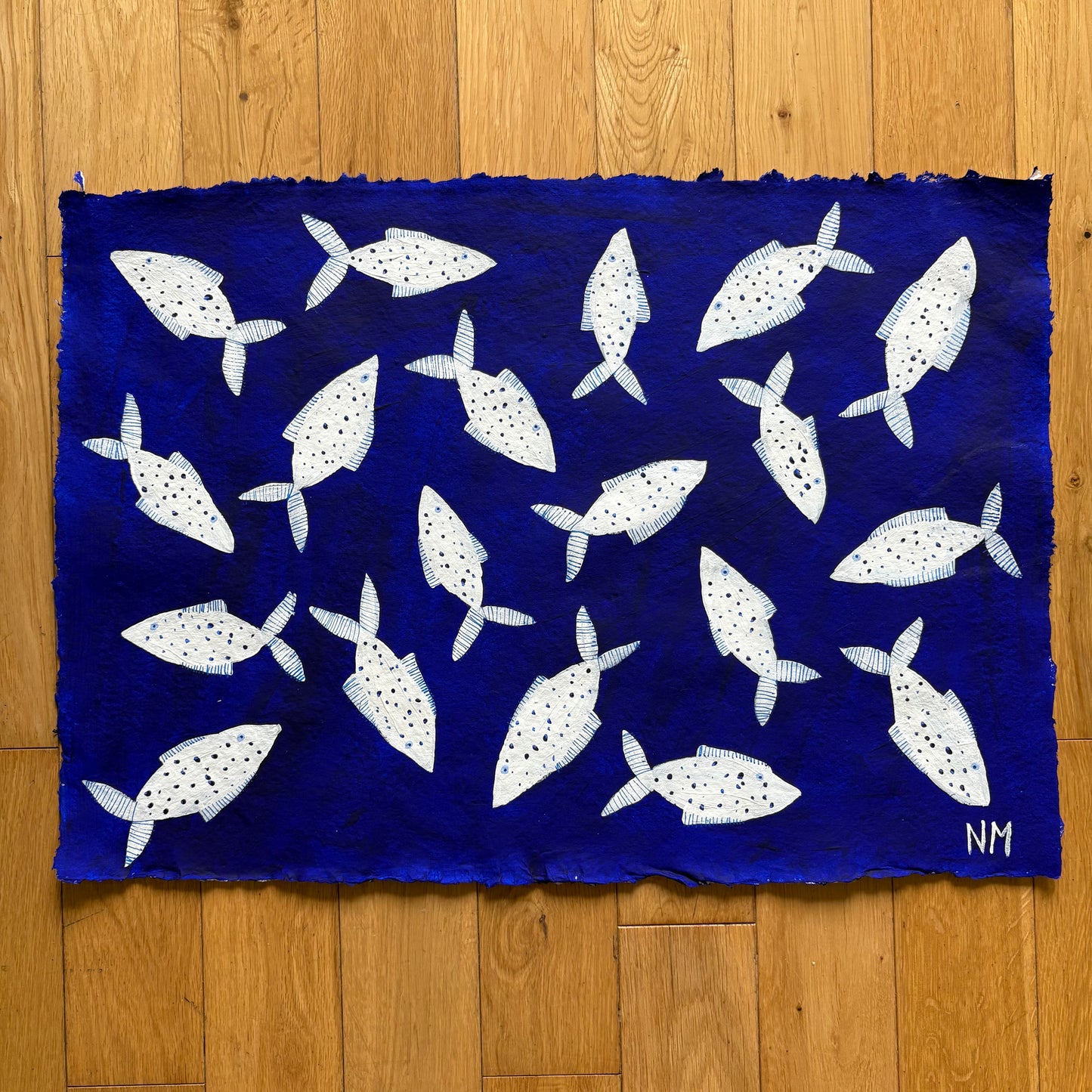 White fish in the sea.