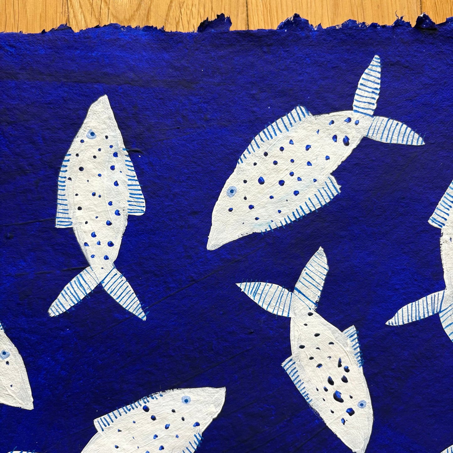 White fish in the sea.