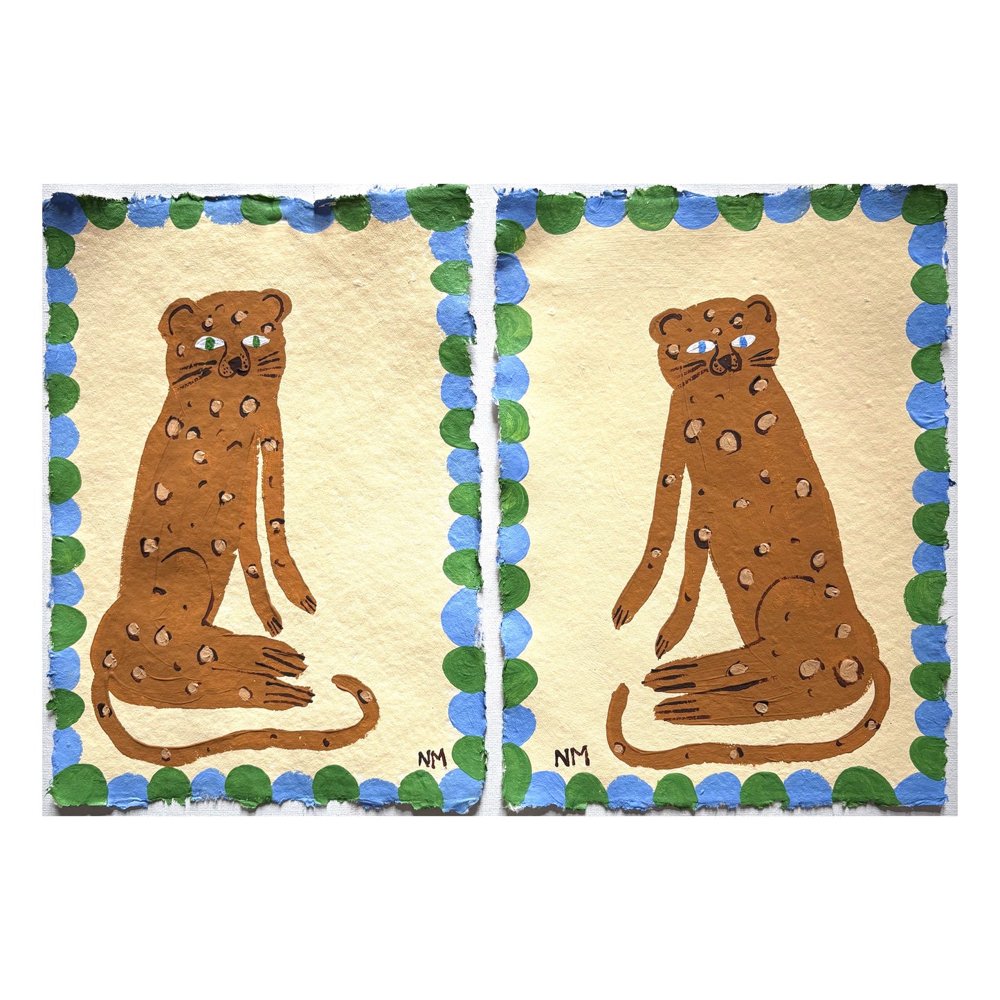 A pair of leopards.