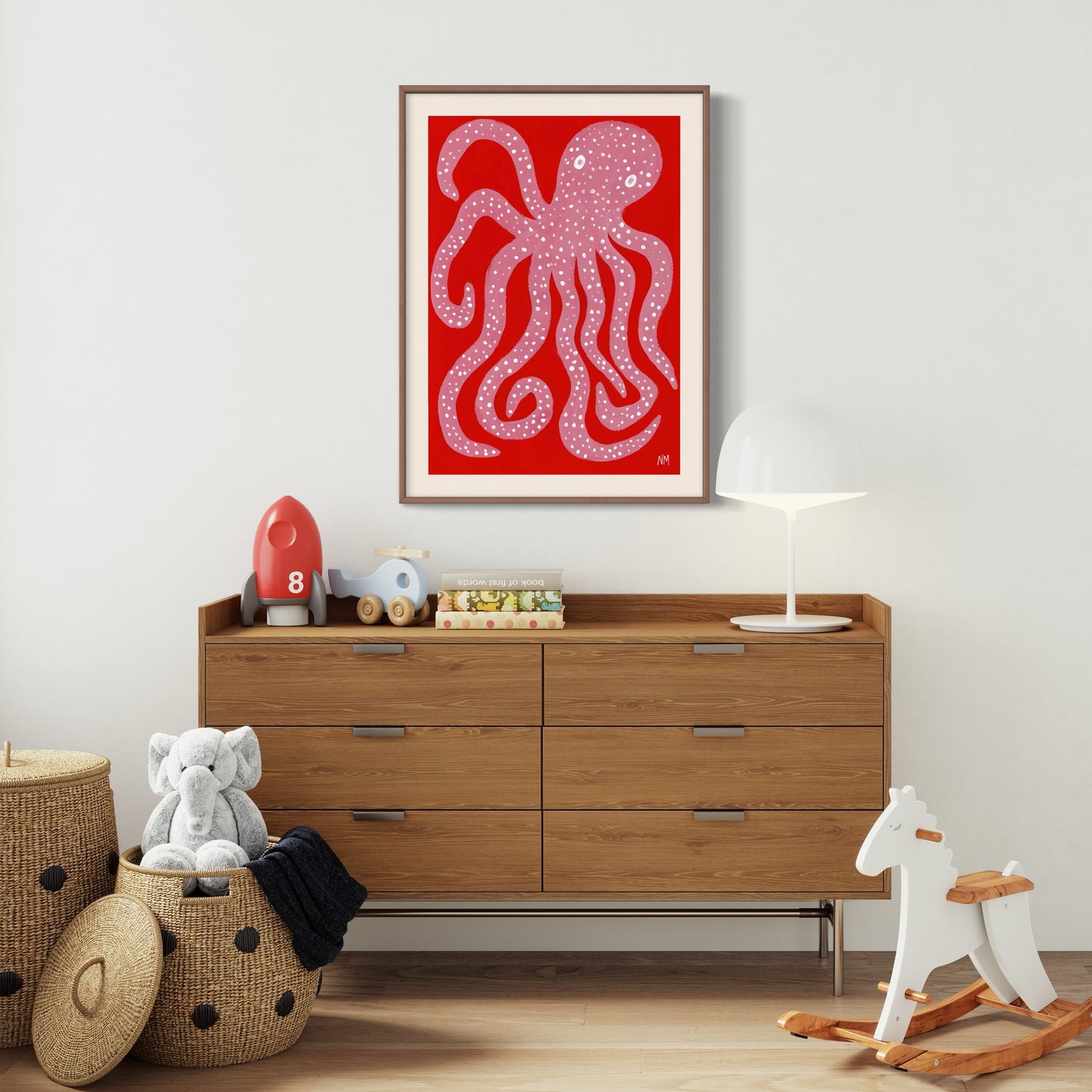Pink octopus