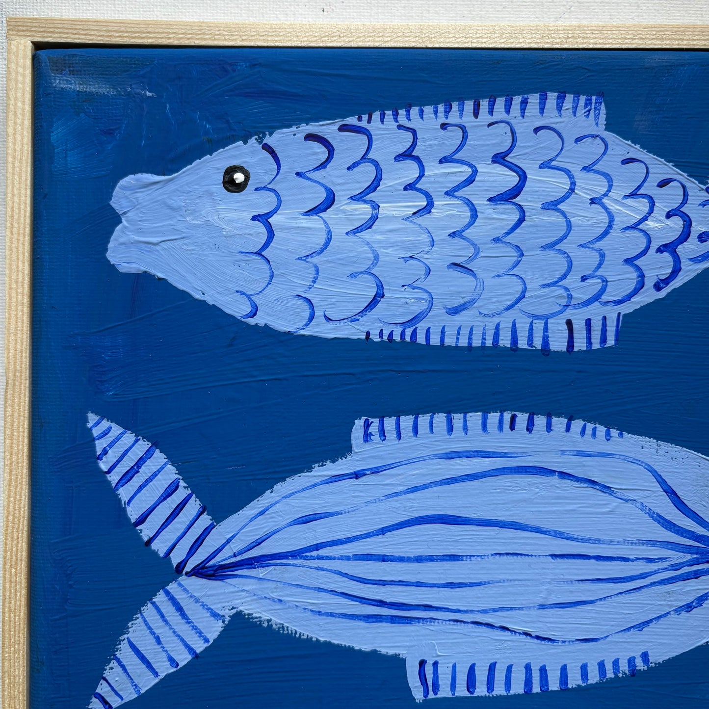 Four blue fish.