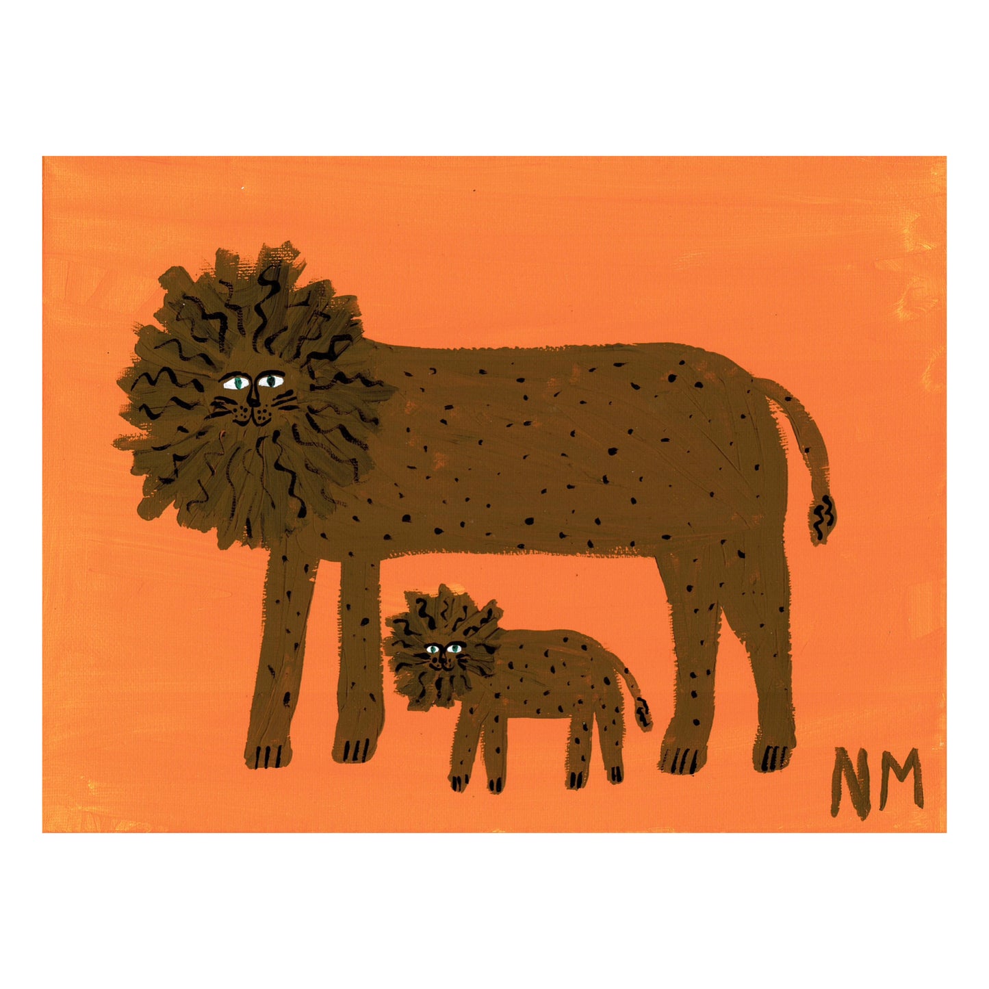 Little baby lion print.