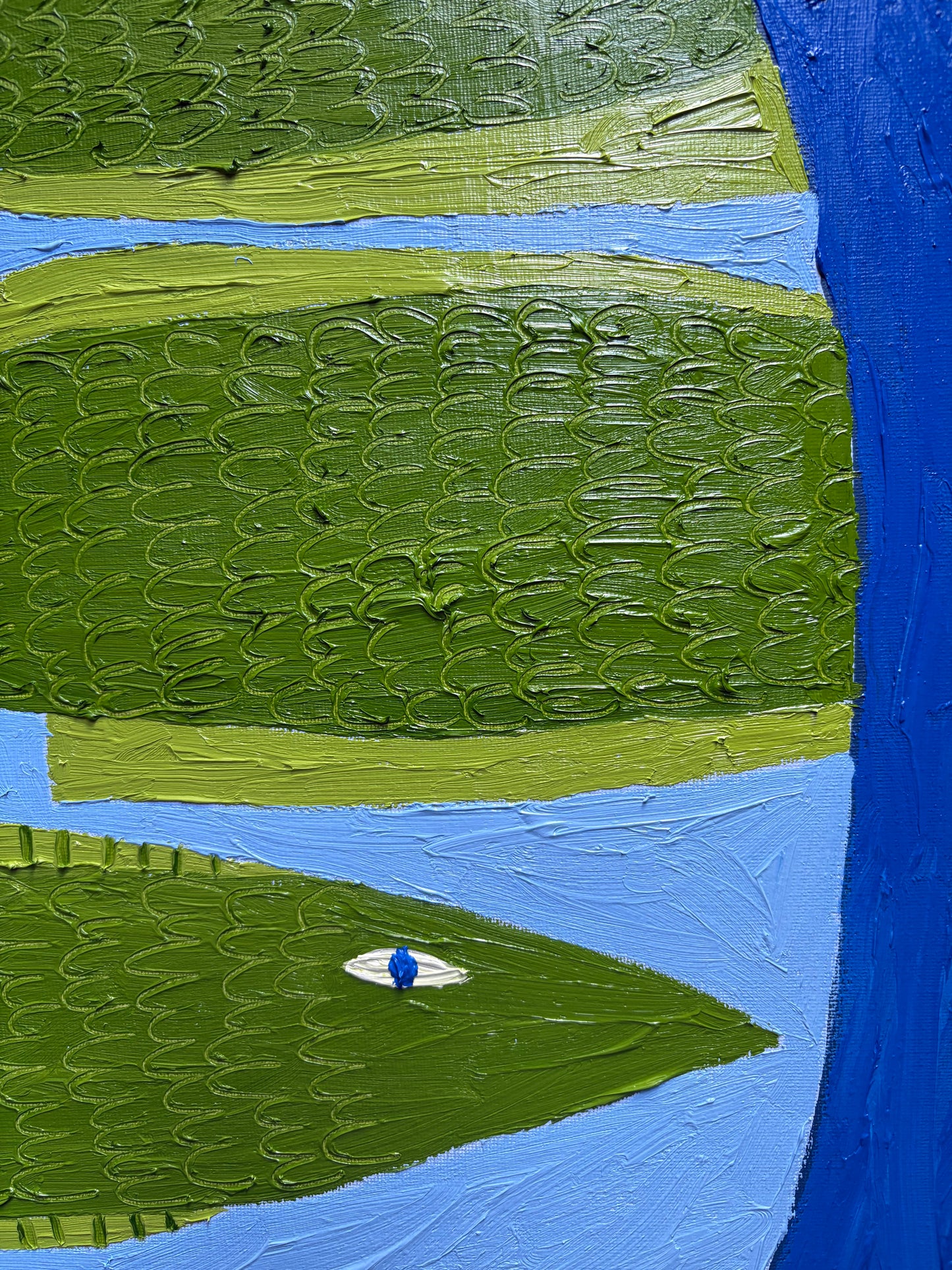 Green fish vase.