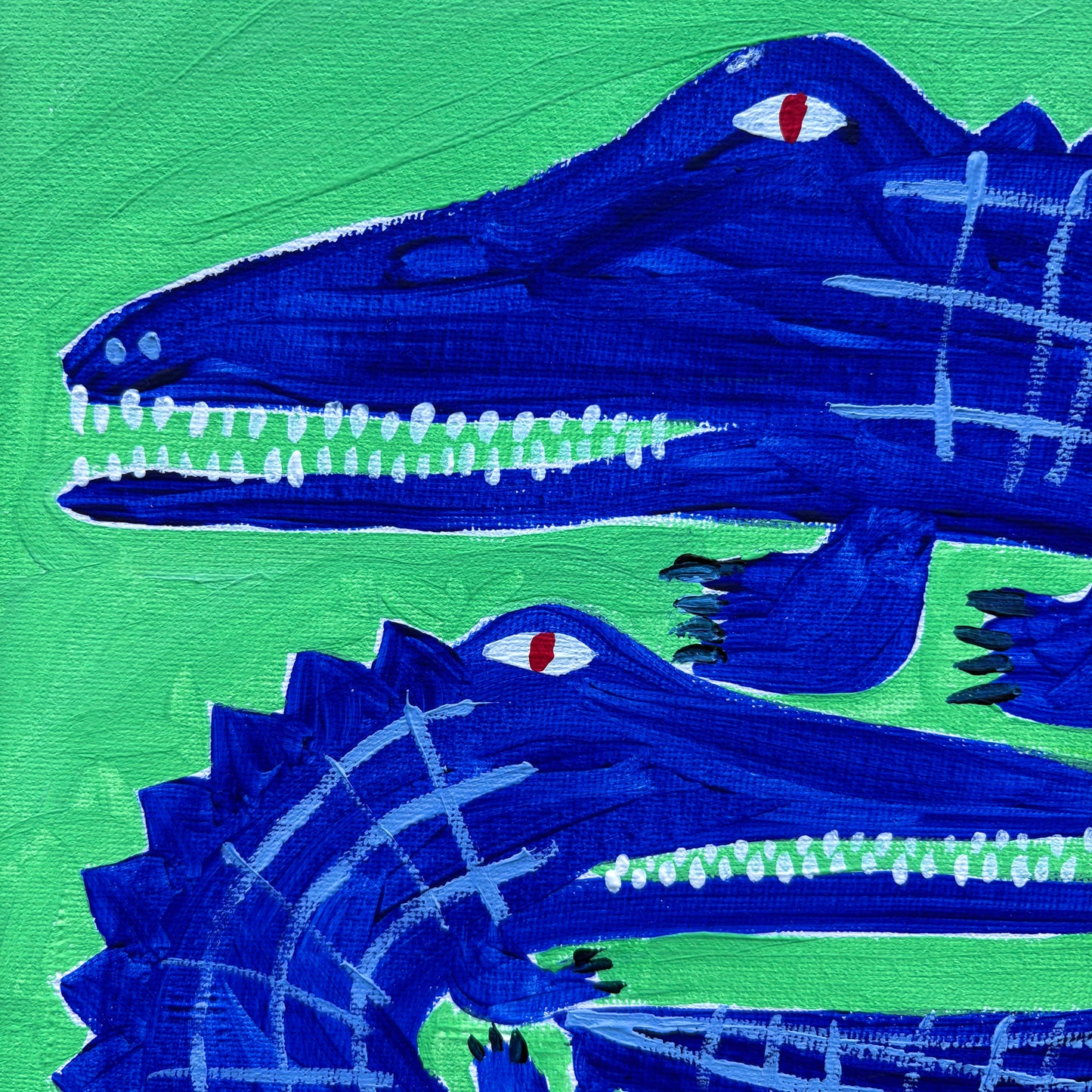 Blue crocodiles.