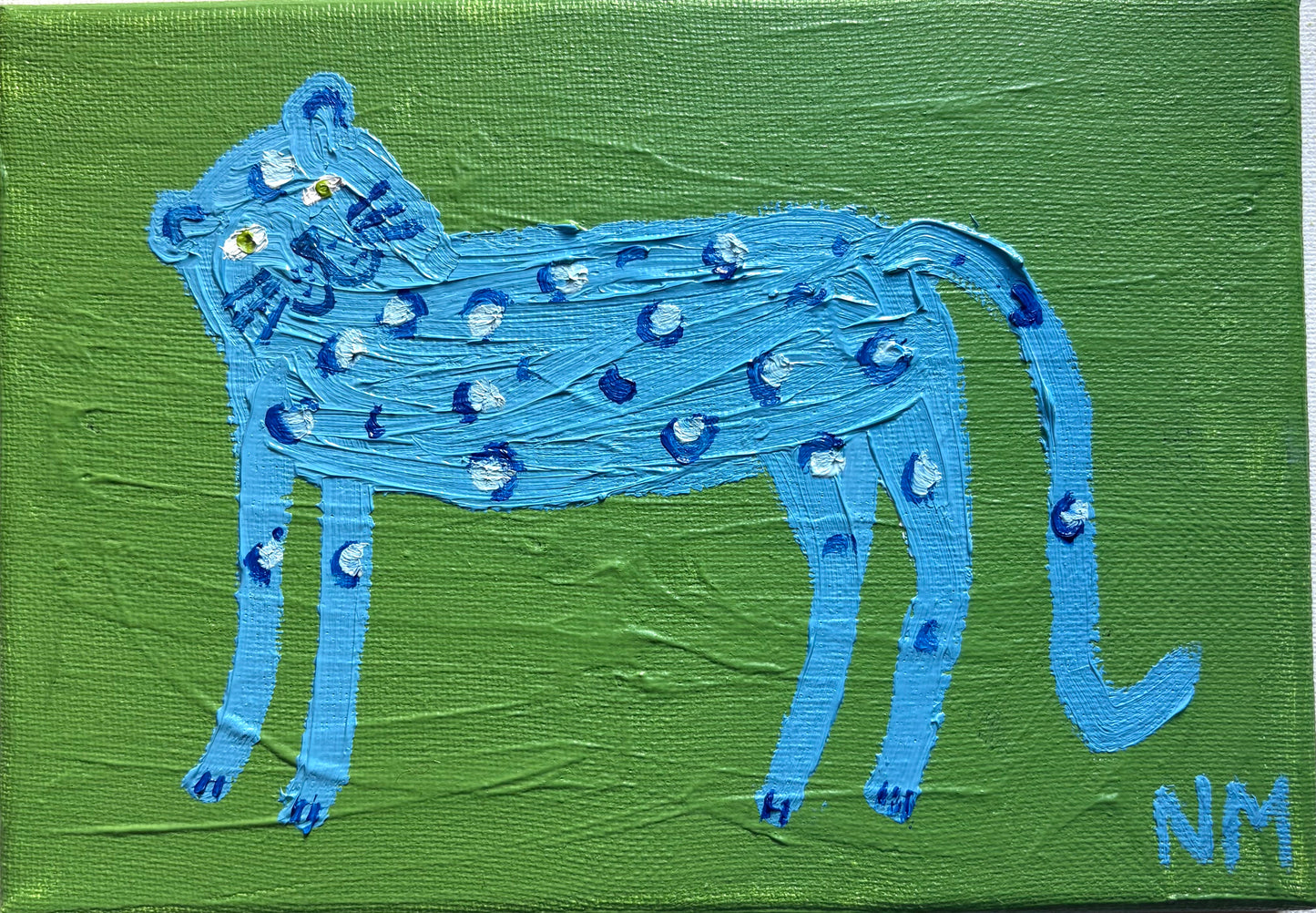 Little blue leopard.