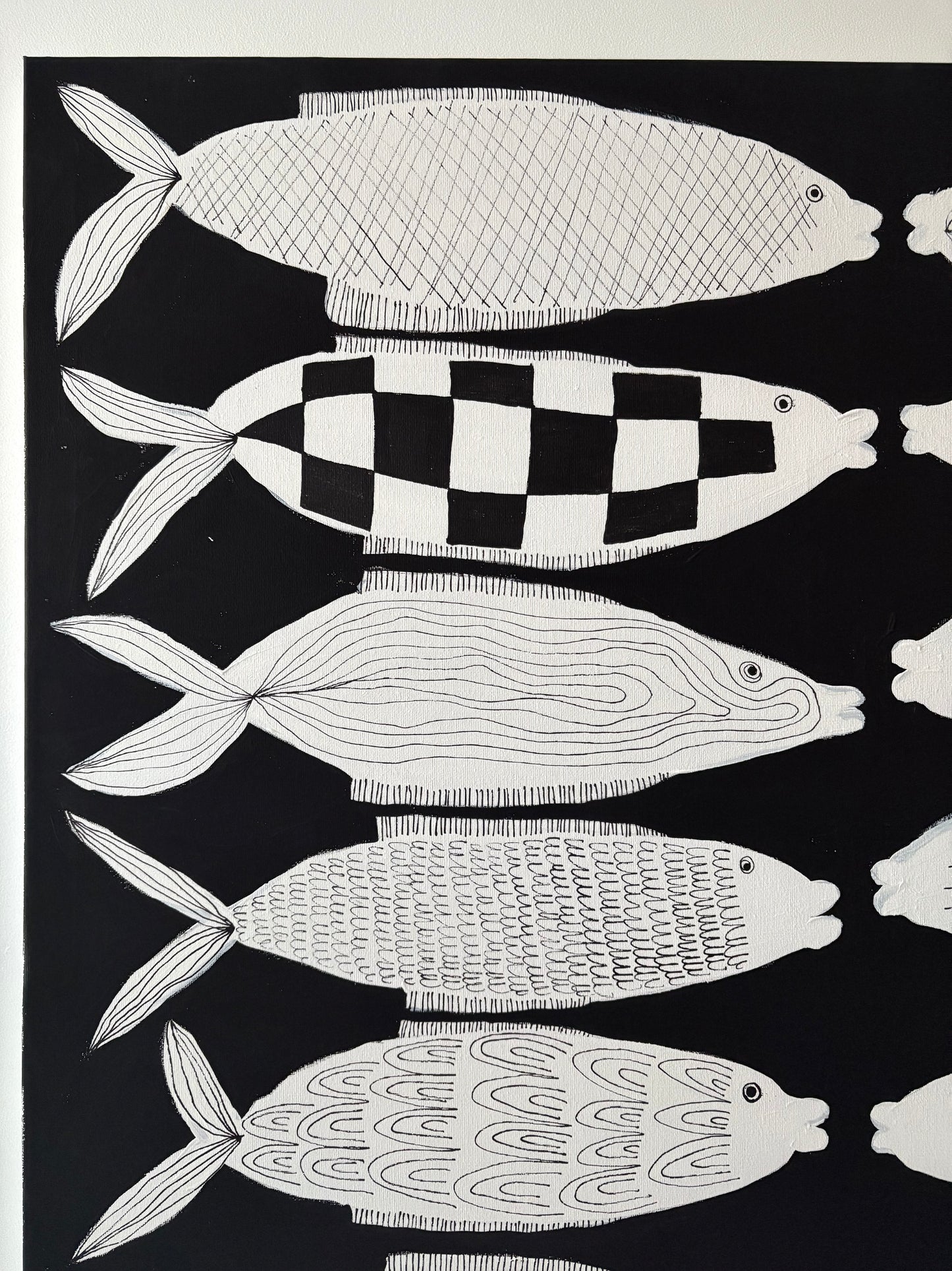 White fishes.