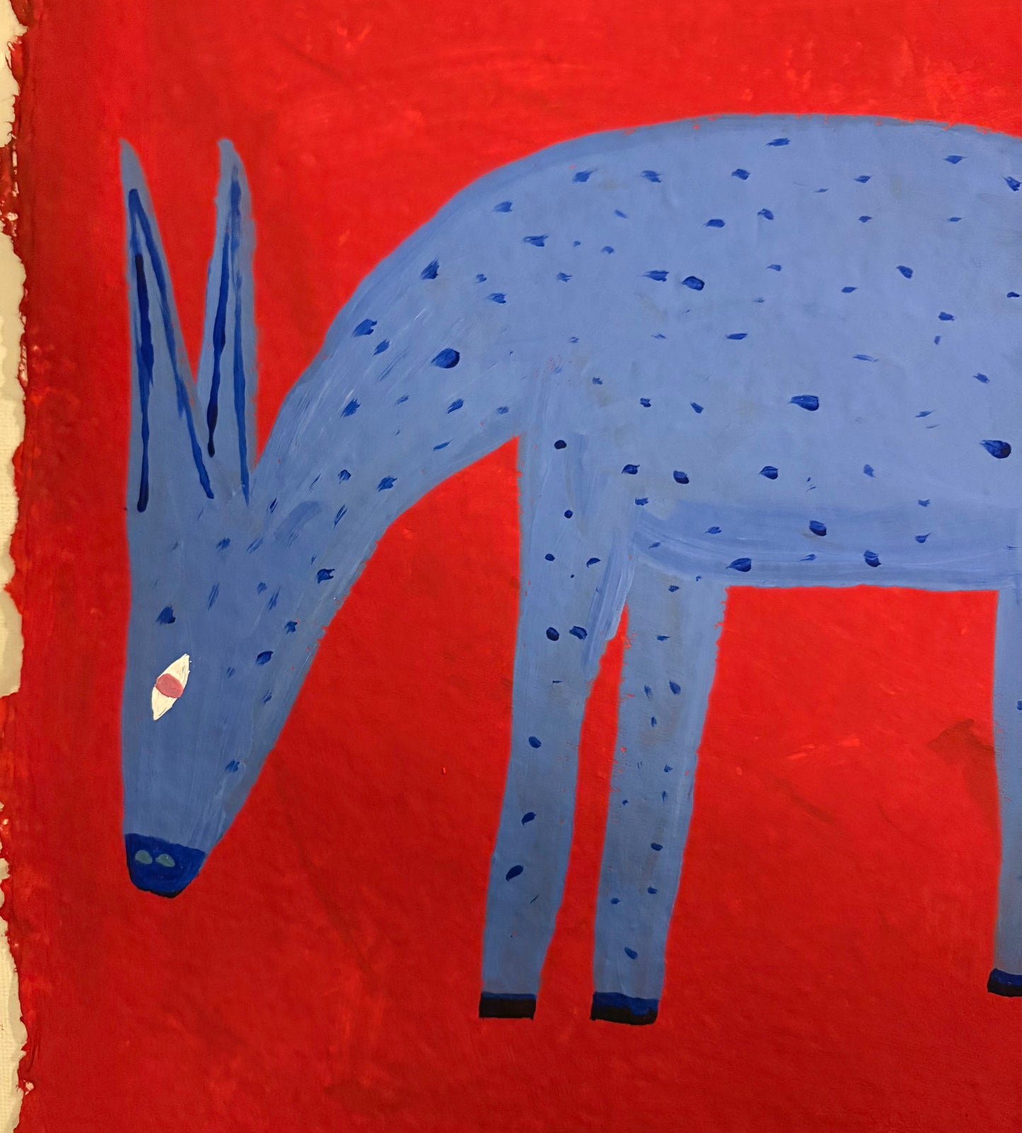 Blue donkey.