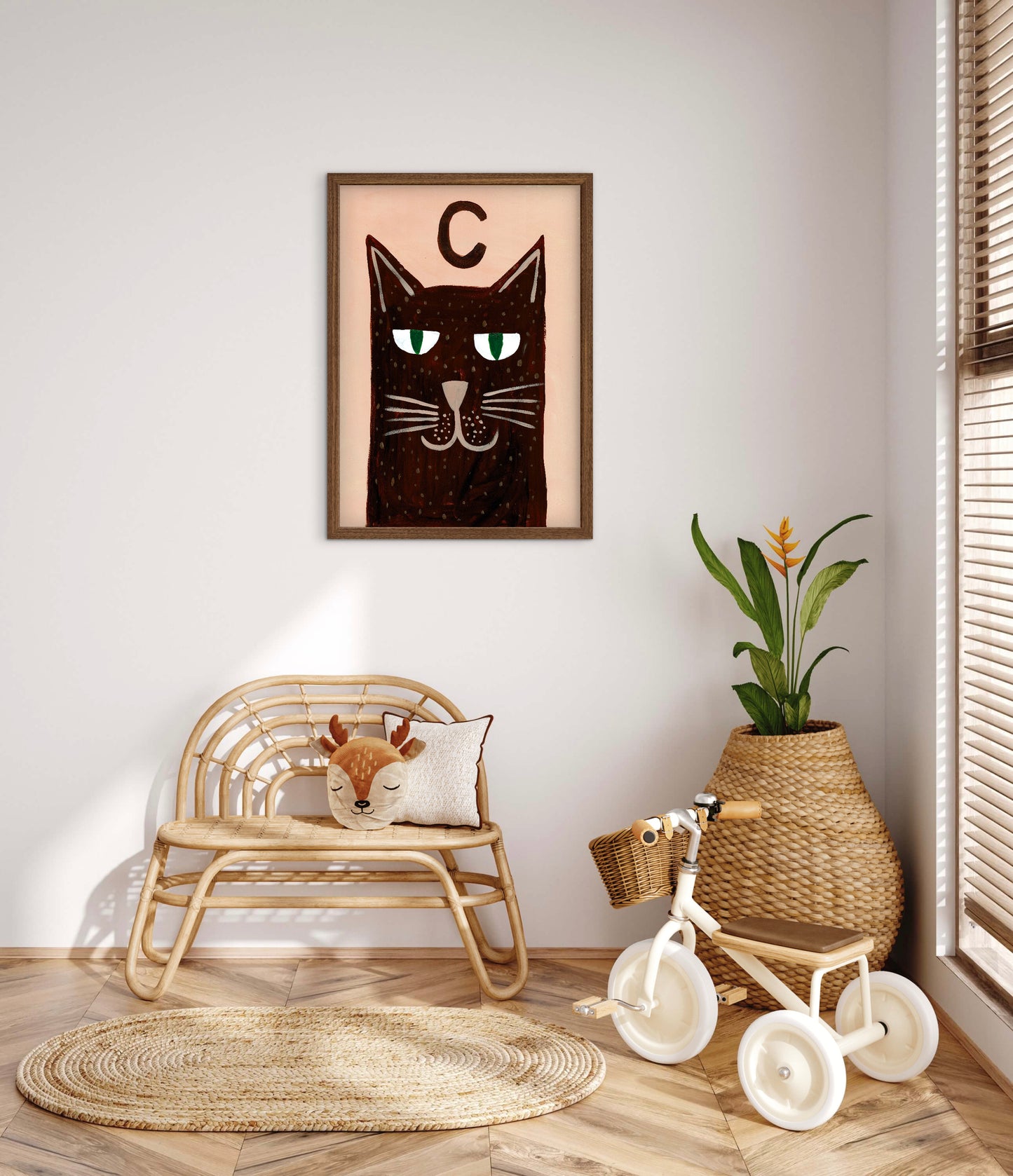 Alphabet C Cat Print.