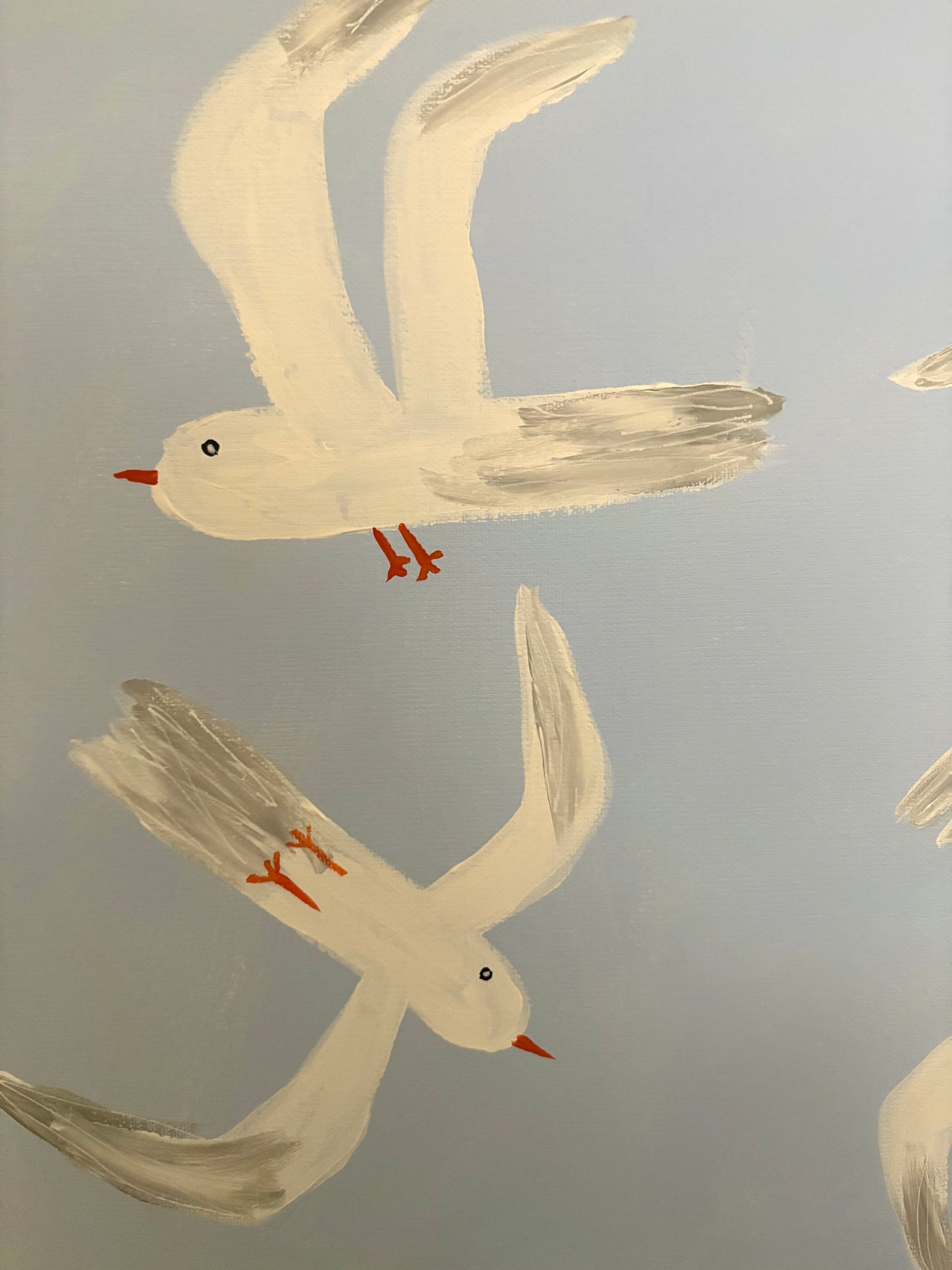 The sea and the sky.