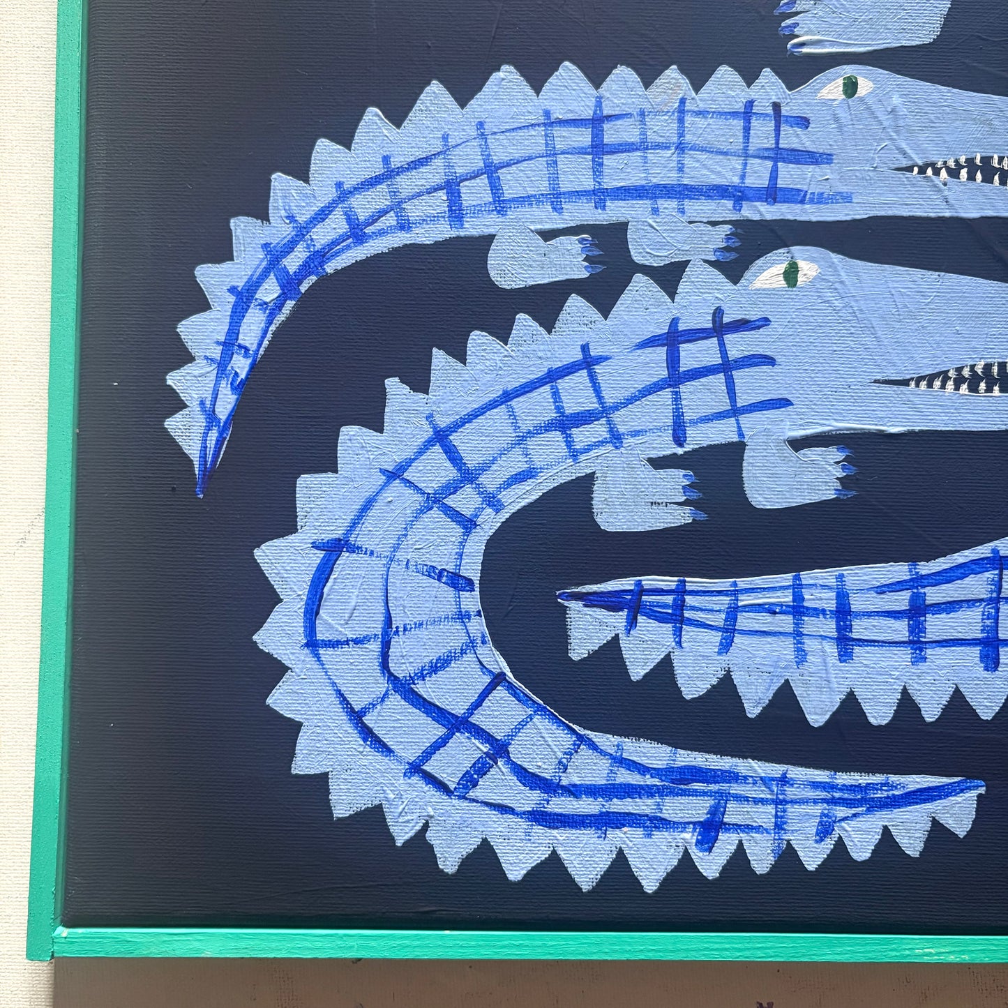Blue crocodiles.