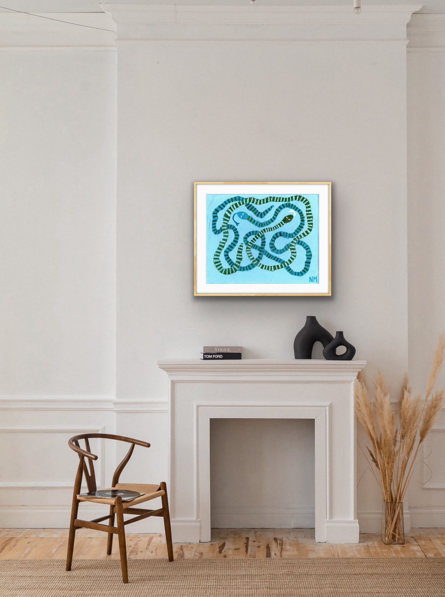 Two snakes print.