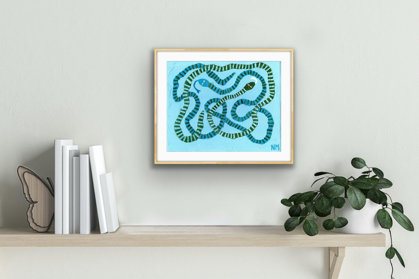 Two snakes print.