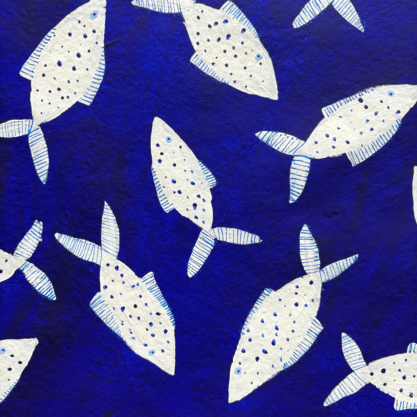 White fish in the sea.