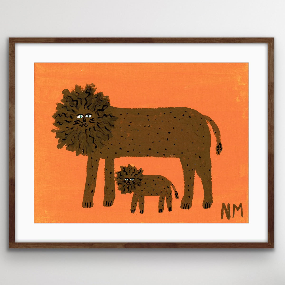 Little baby lion print.