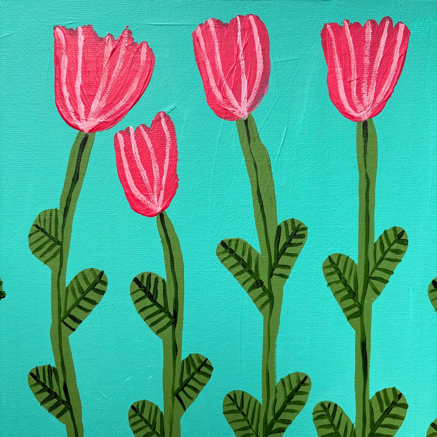 Pink tulips.