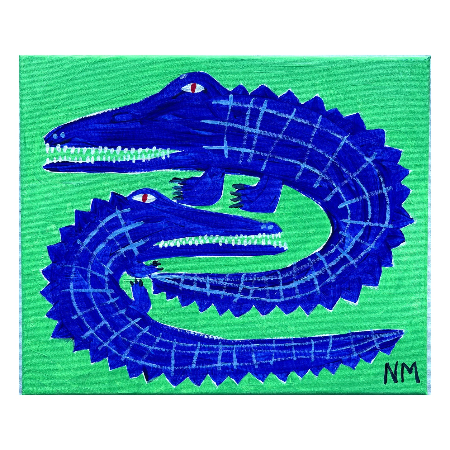 Blue crocodiles.