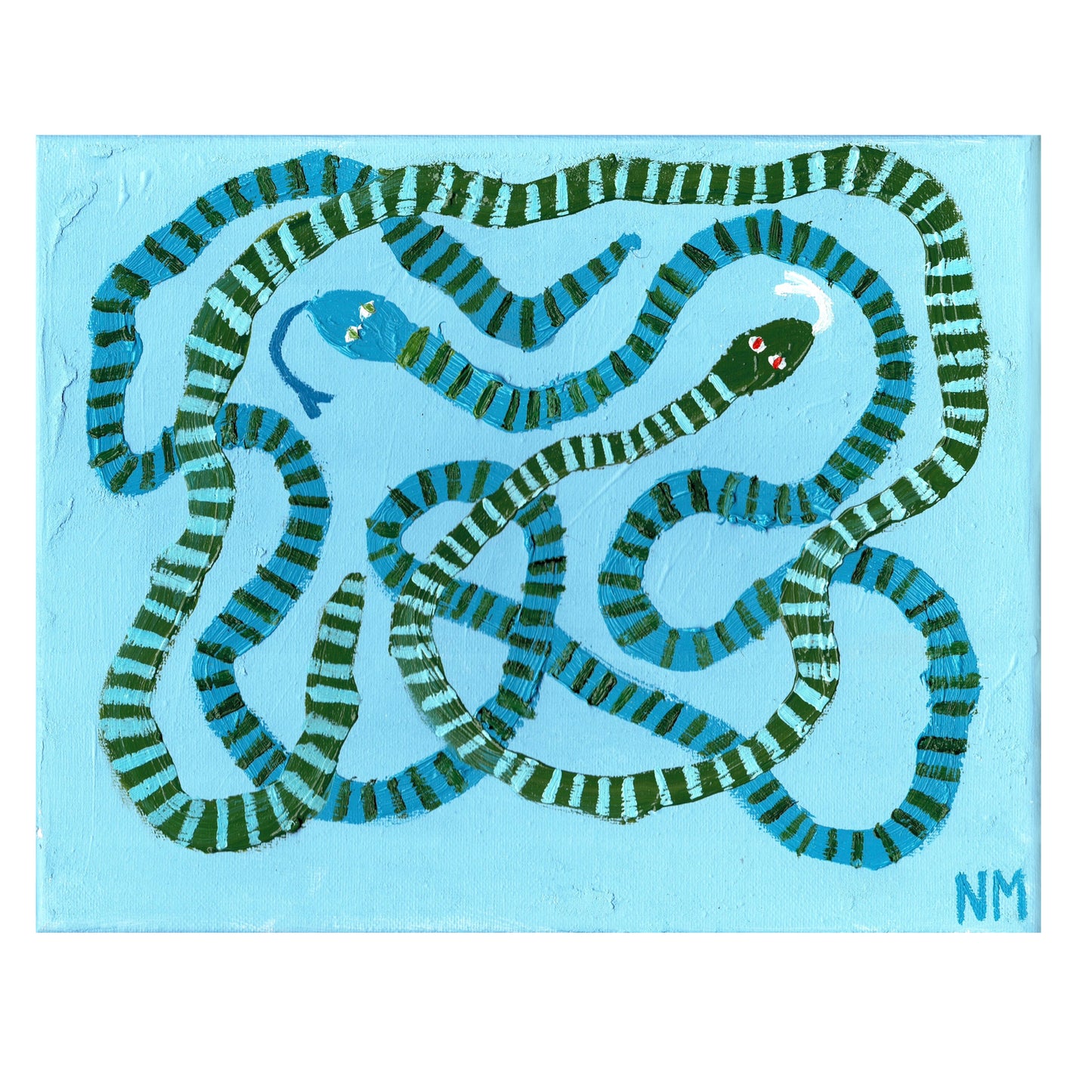 Two snakes print.