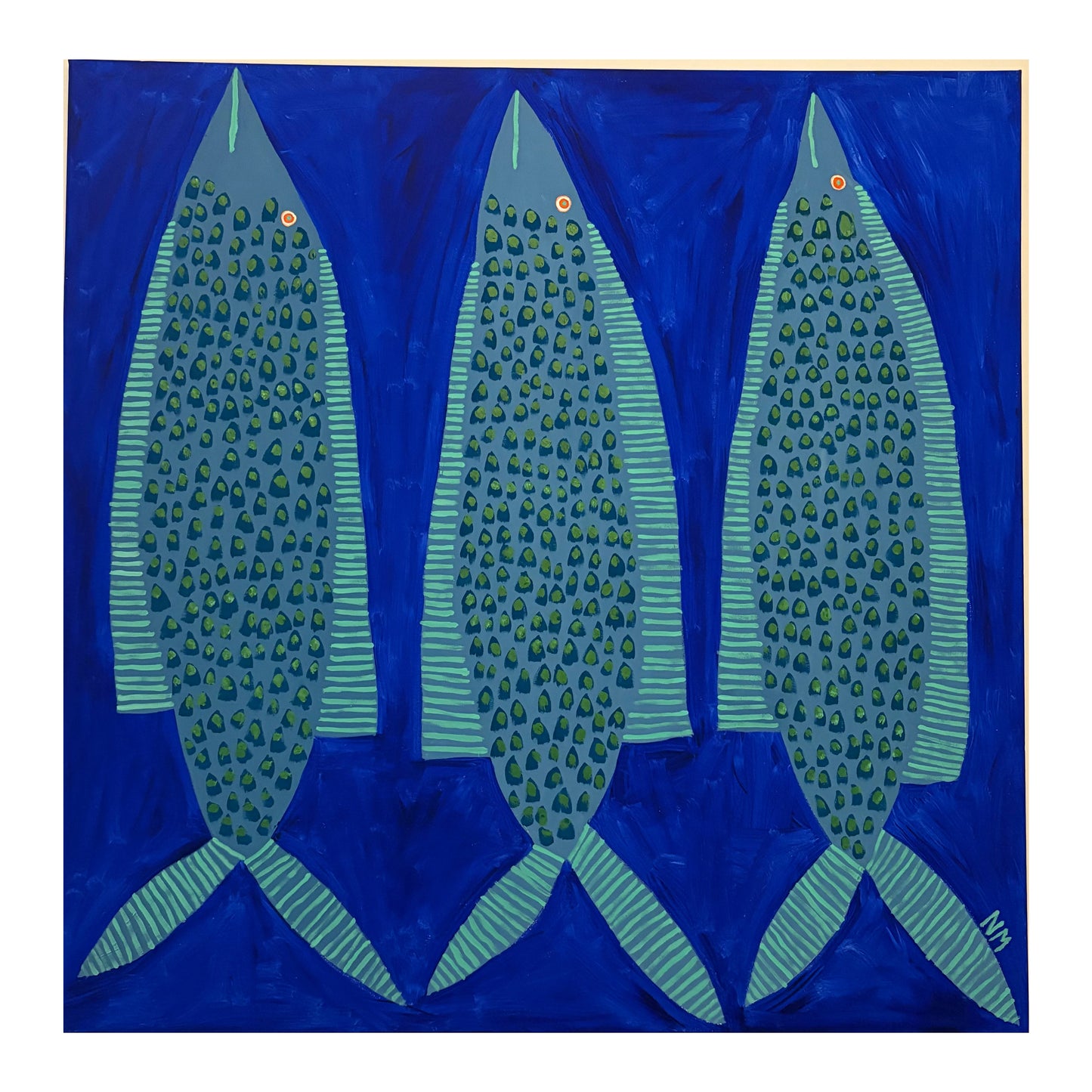 Three leopard fish.