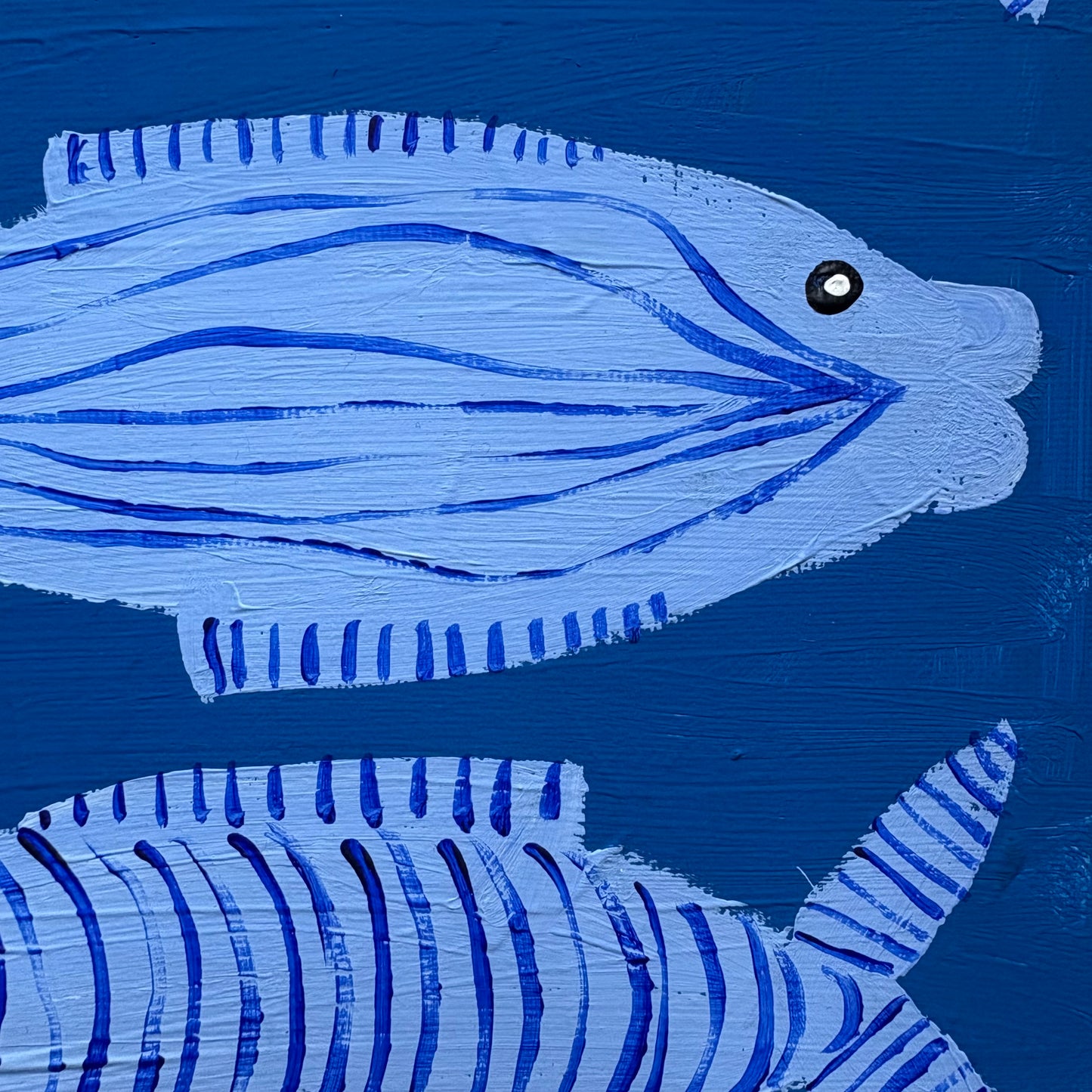 Four blue fish.
