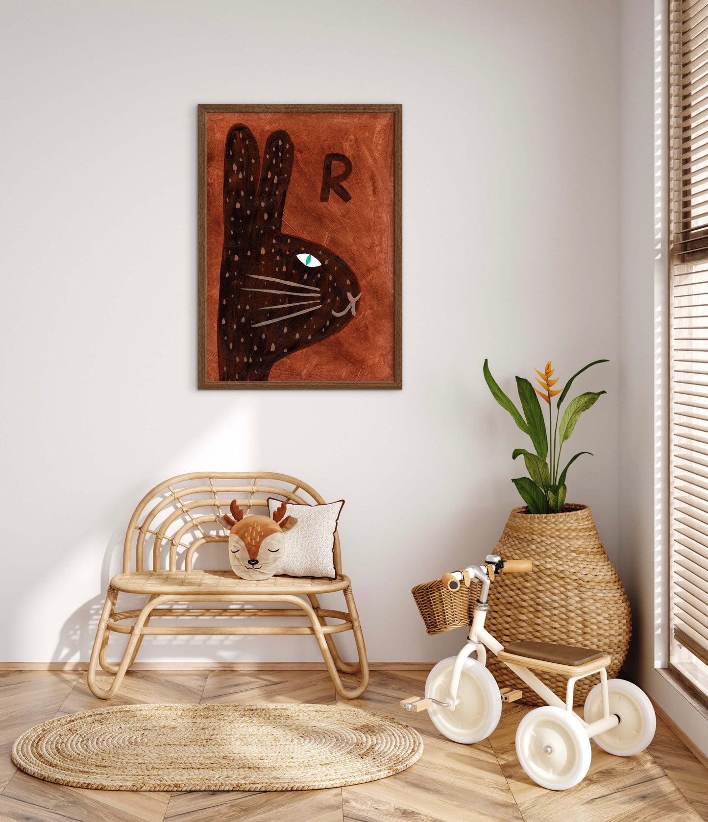 Alphabet R Rabbit Print.