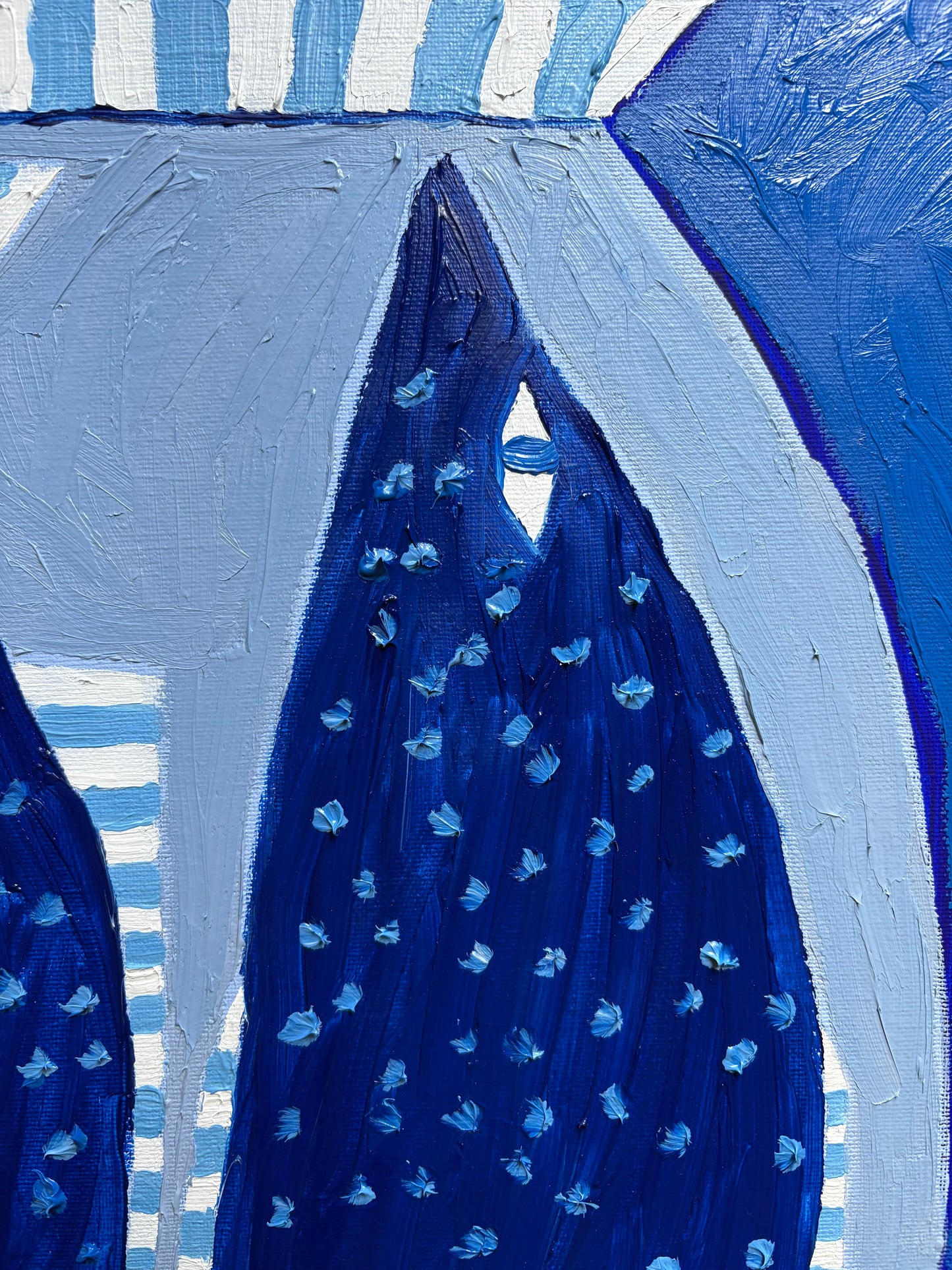 Blue fish vase.