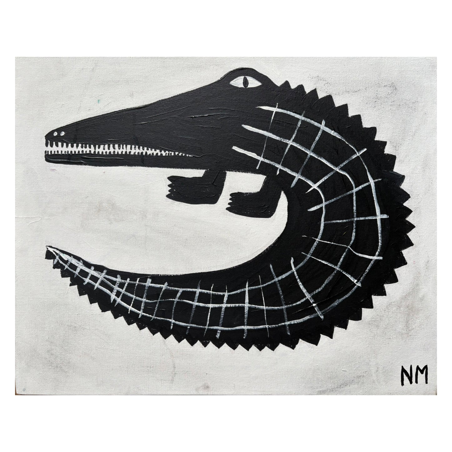 Black crocodile.