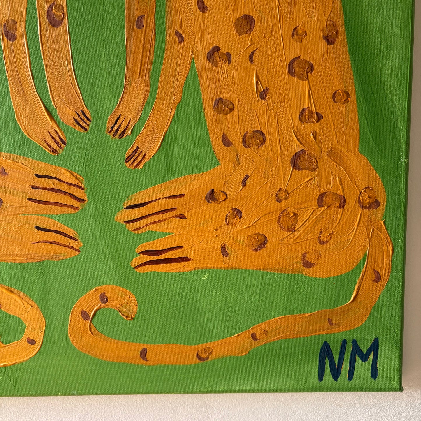 Two leopards.