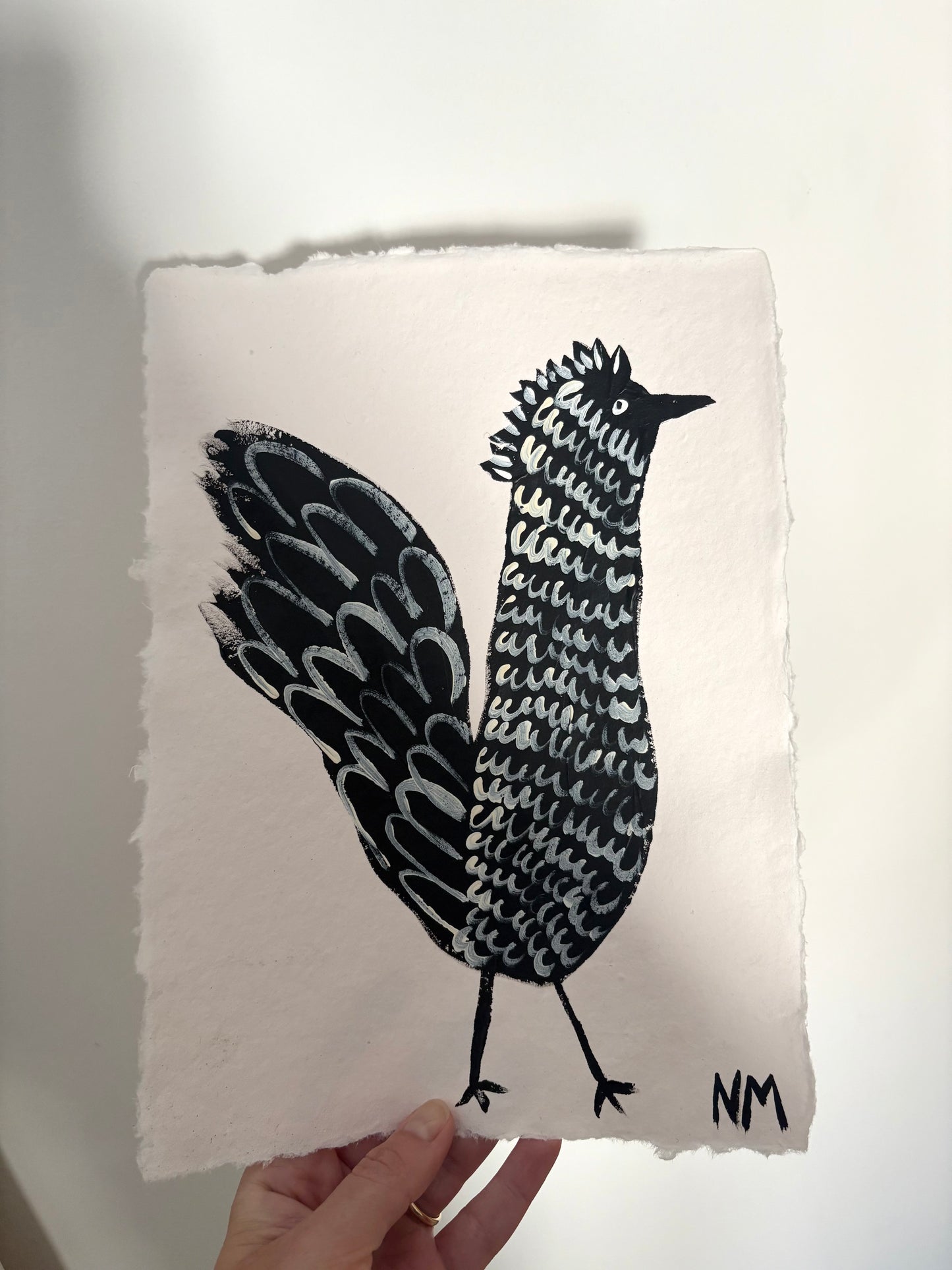 Black chicken.