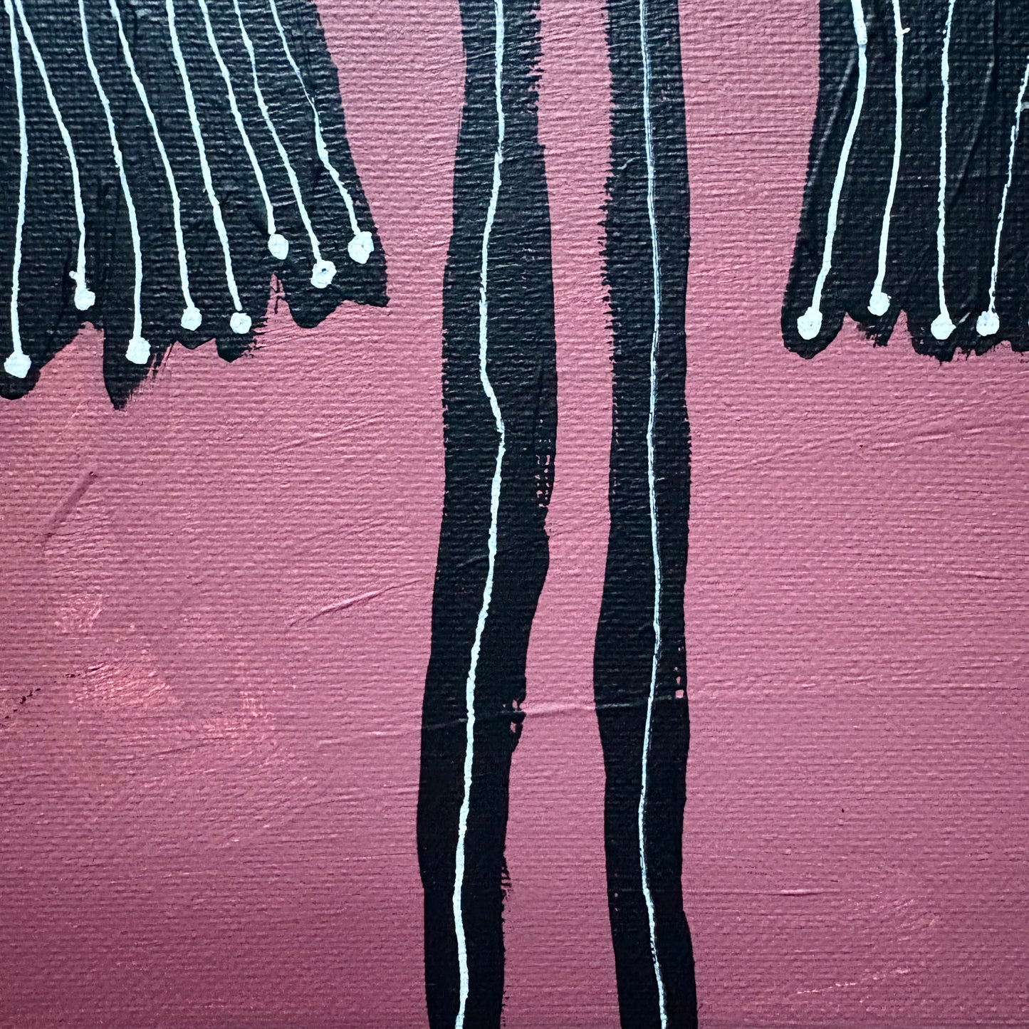 Two black flowers