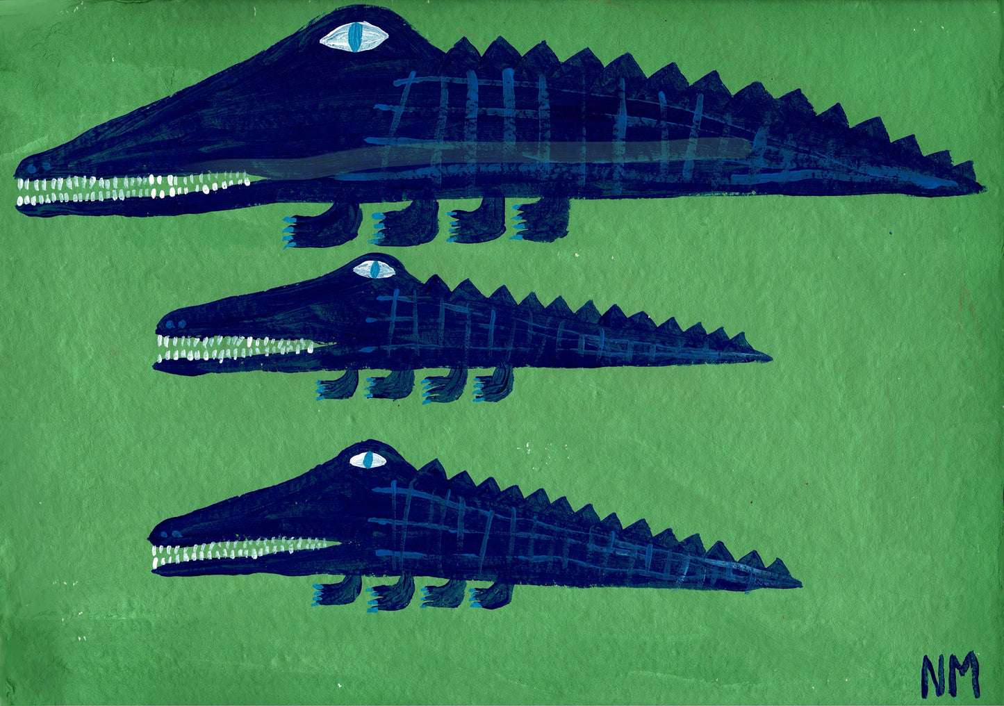 Blue crocodiles