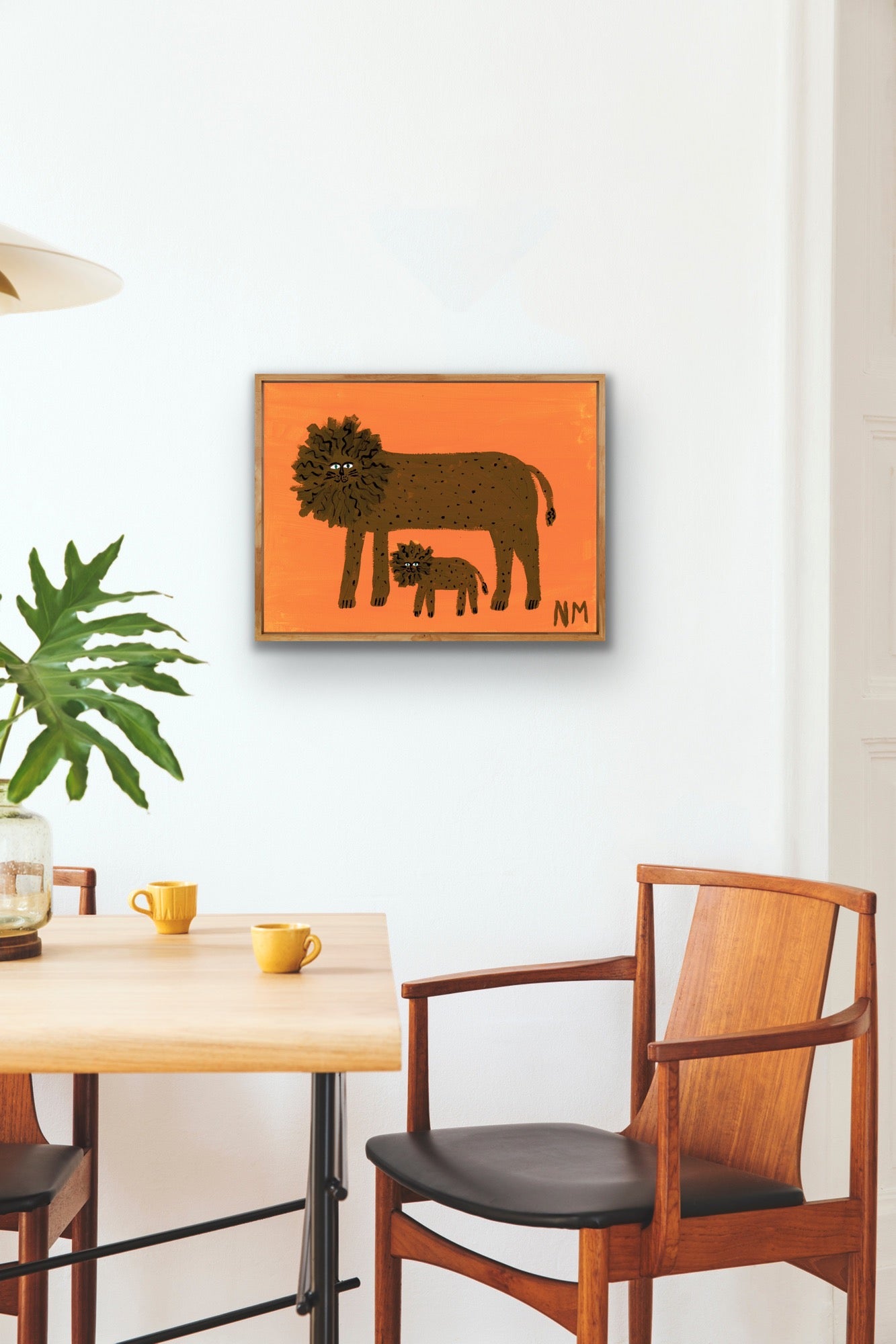 Little baby lion print.