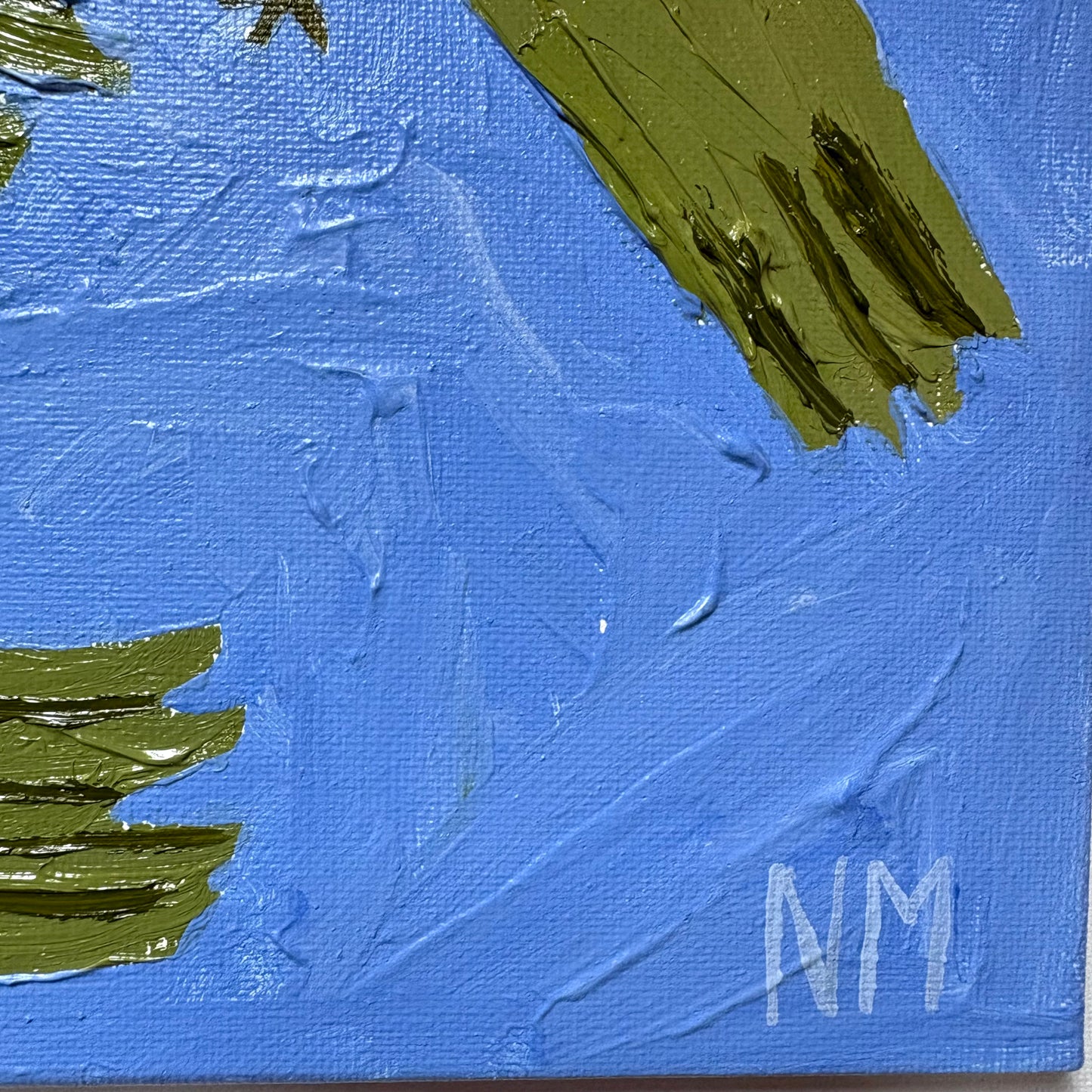Three green birds.
