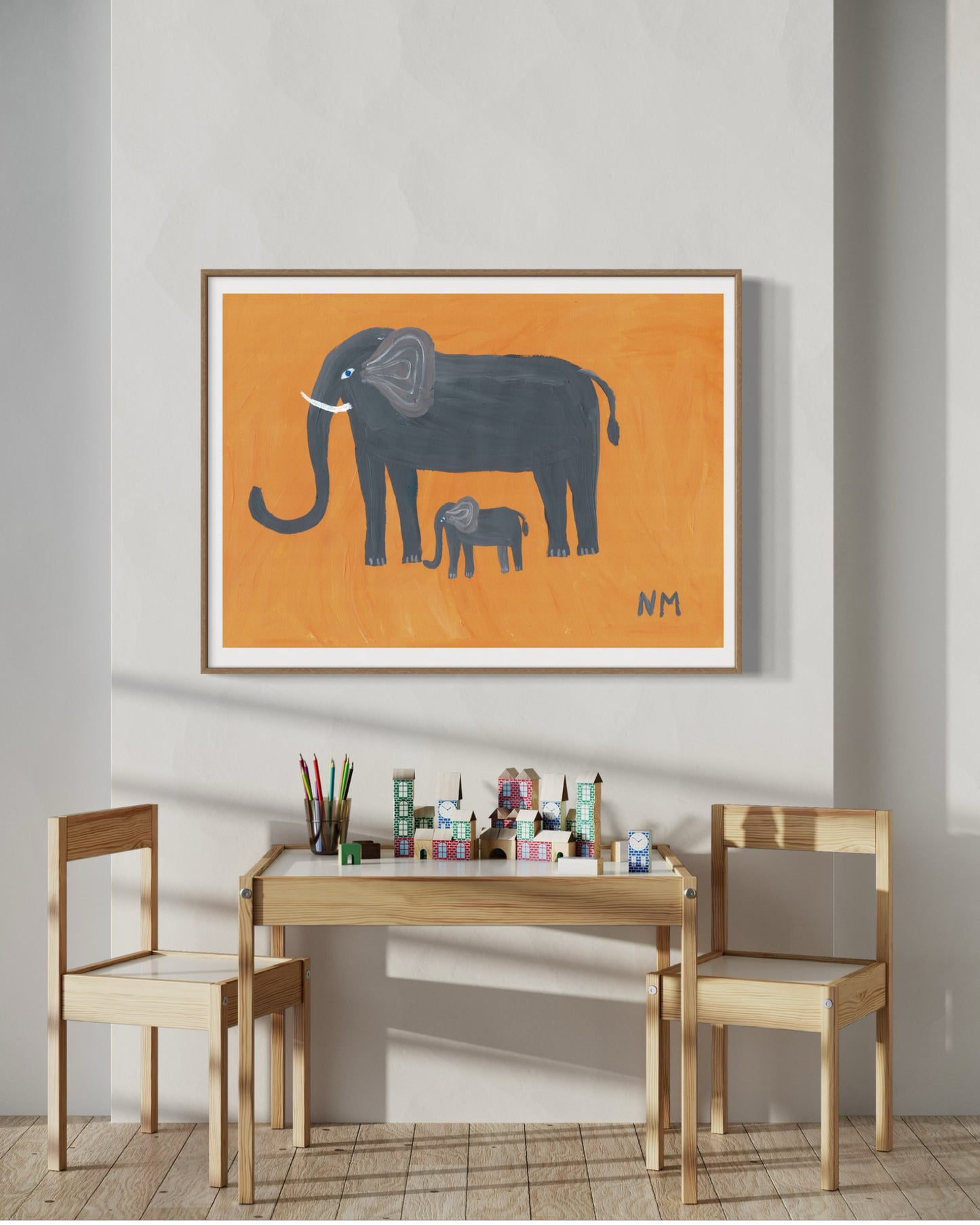 Elephant baby print.