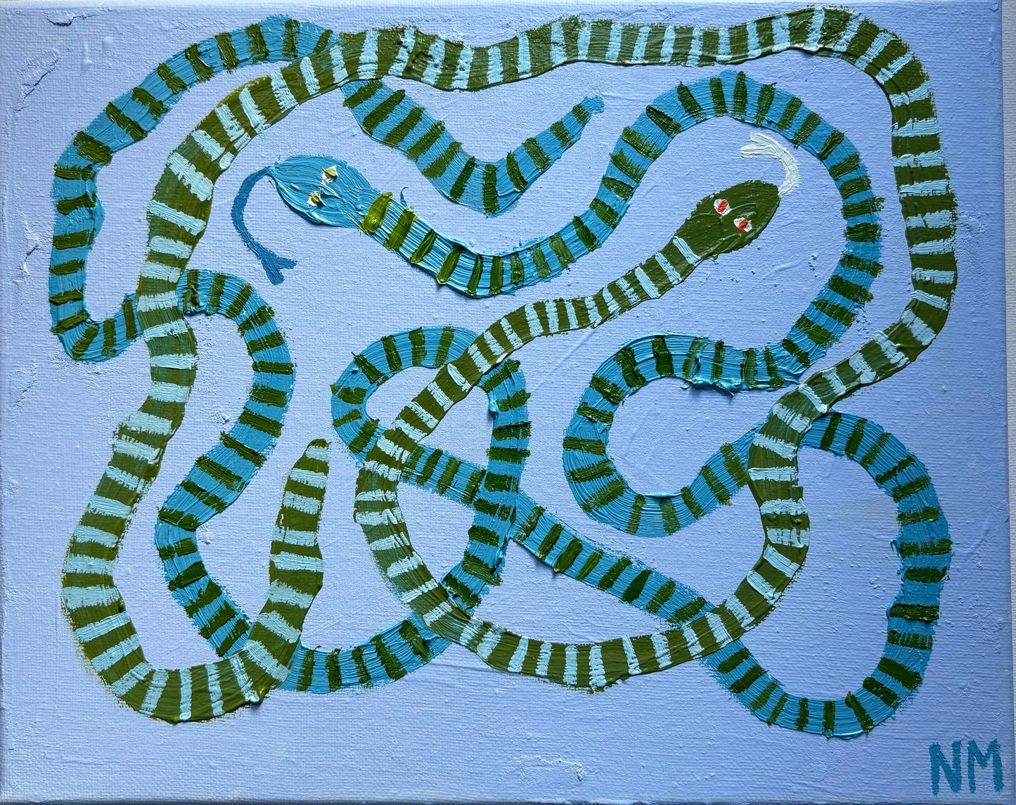 Two snakes.