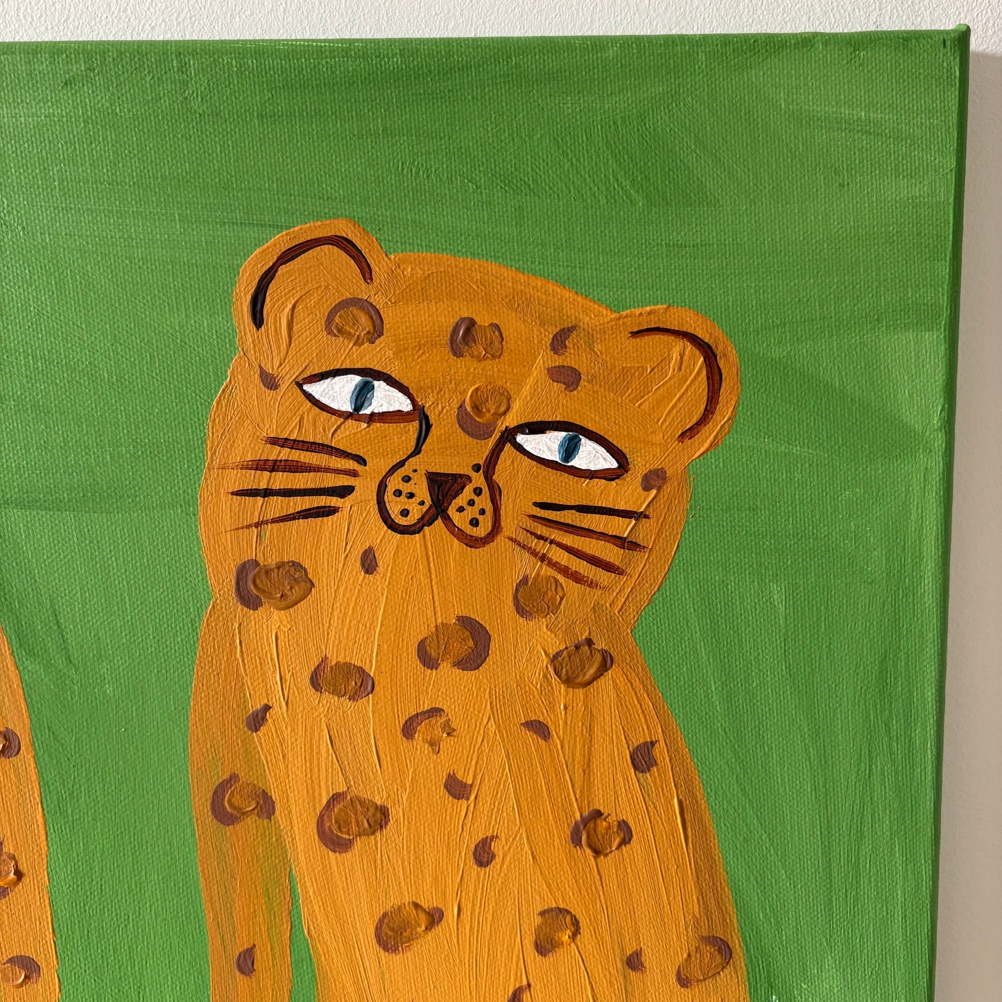 Two leopards.