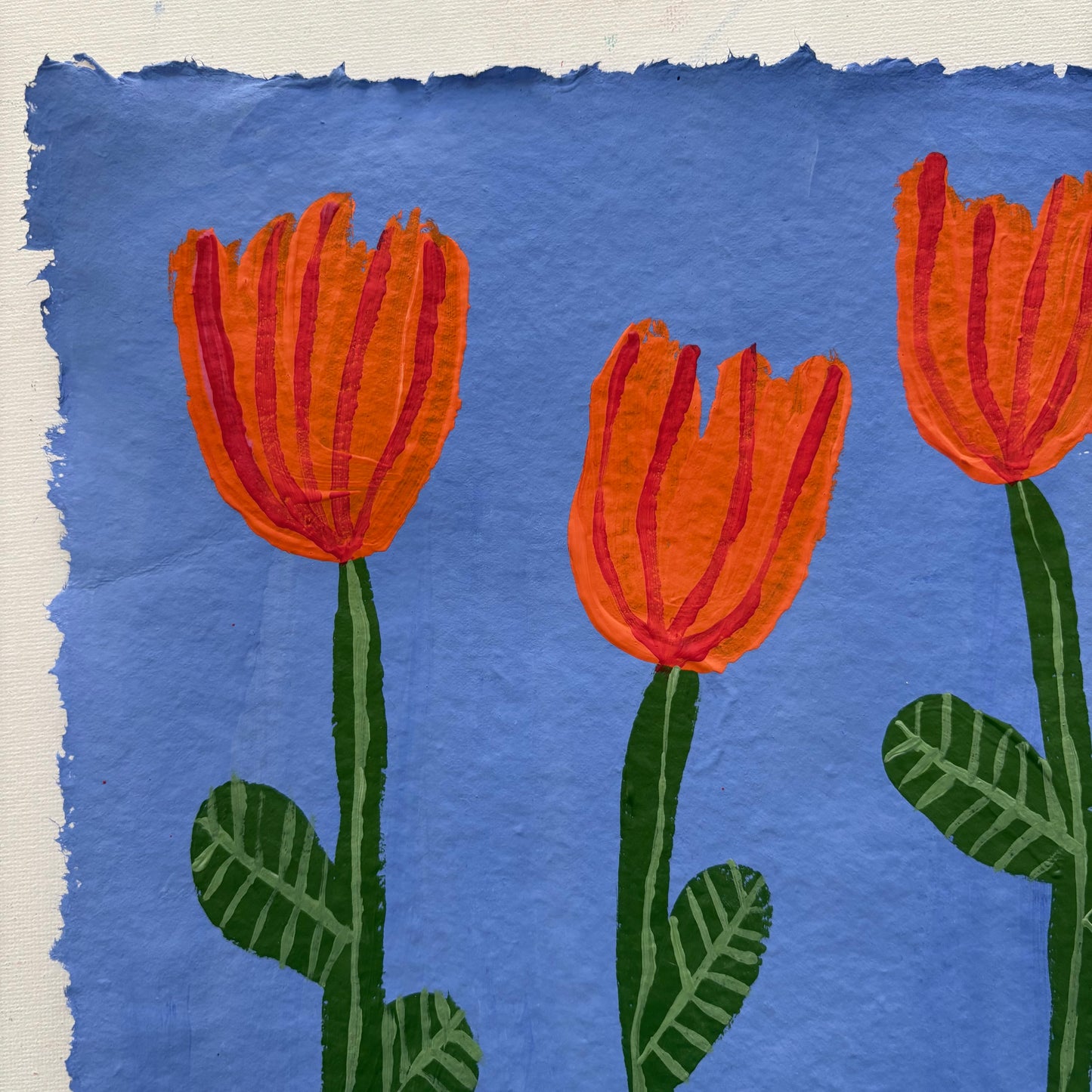 Orange tulips.