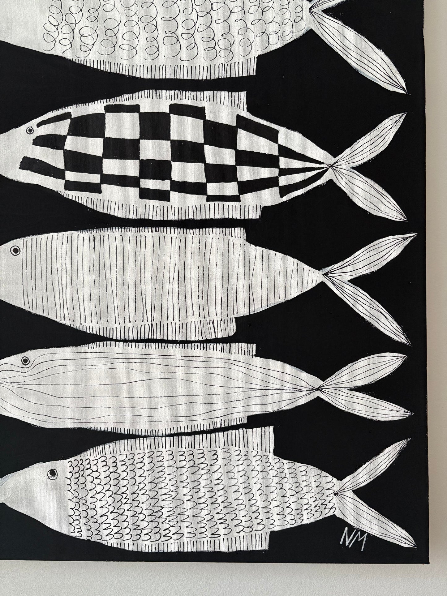 White fishes.