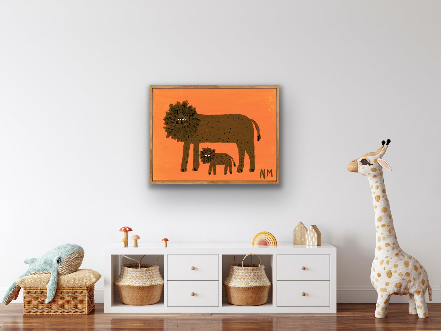 Little baby lion print.