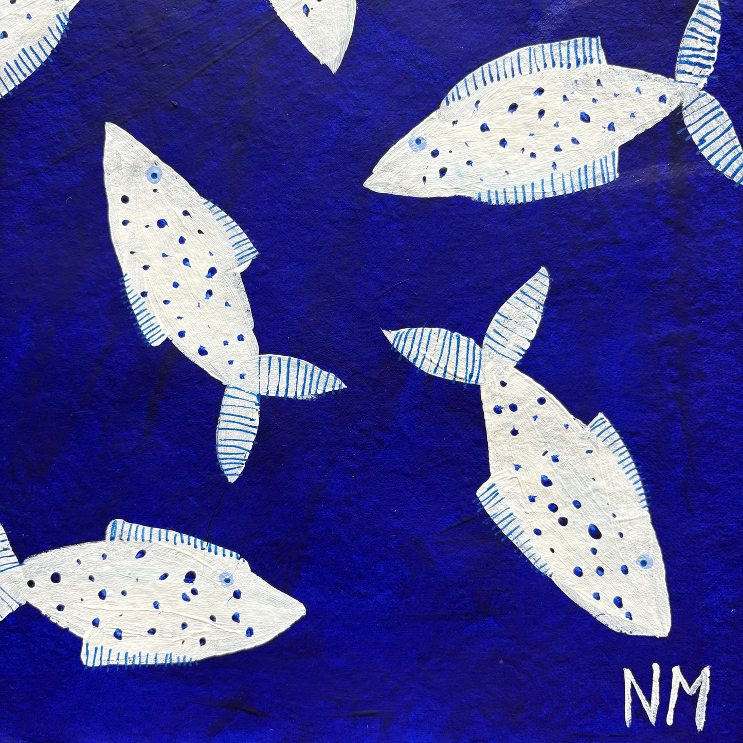 White fish in the sea.