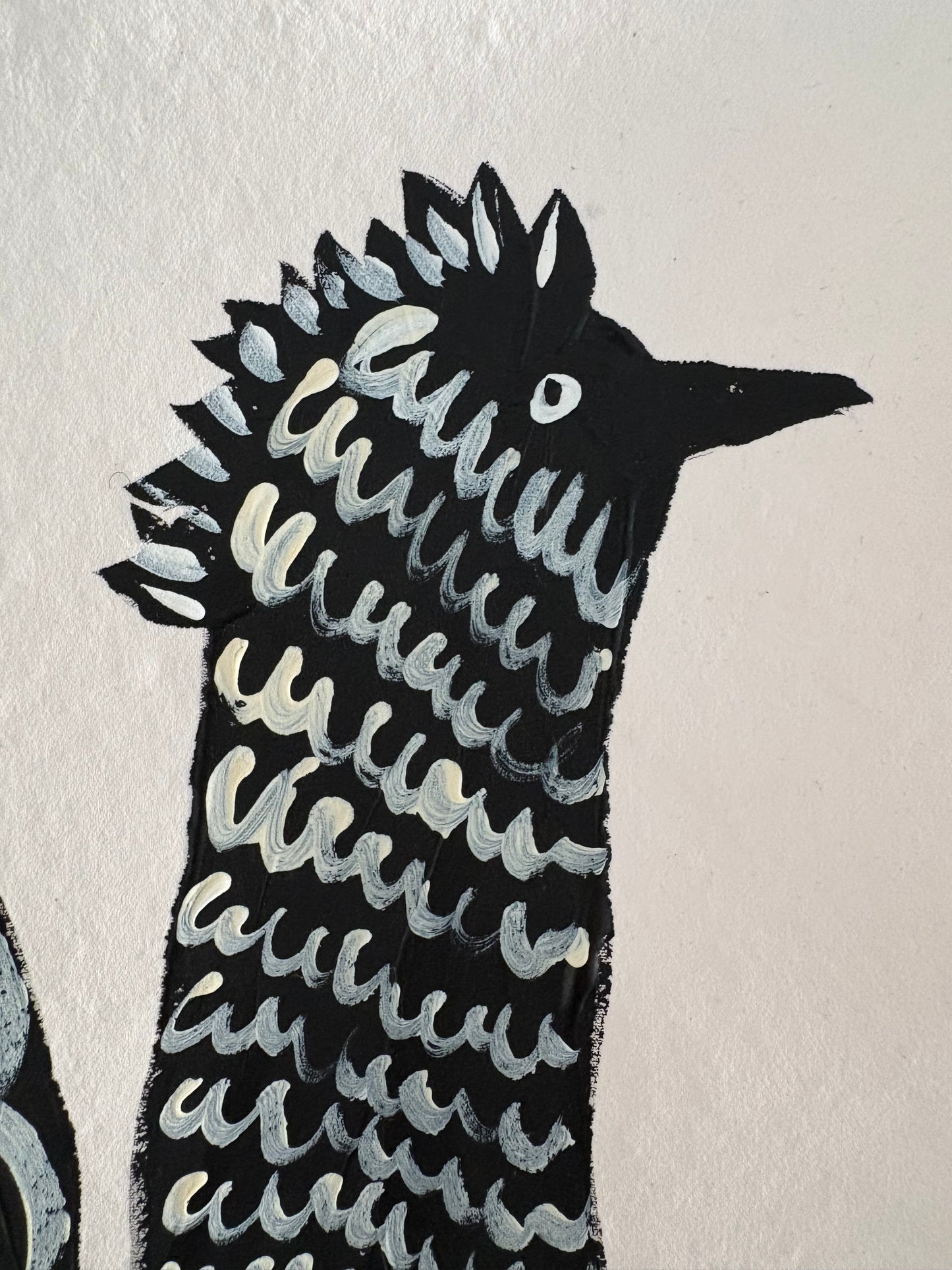Black chicken.
