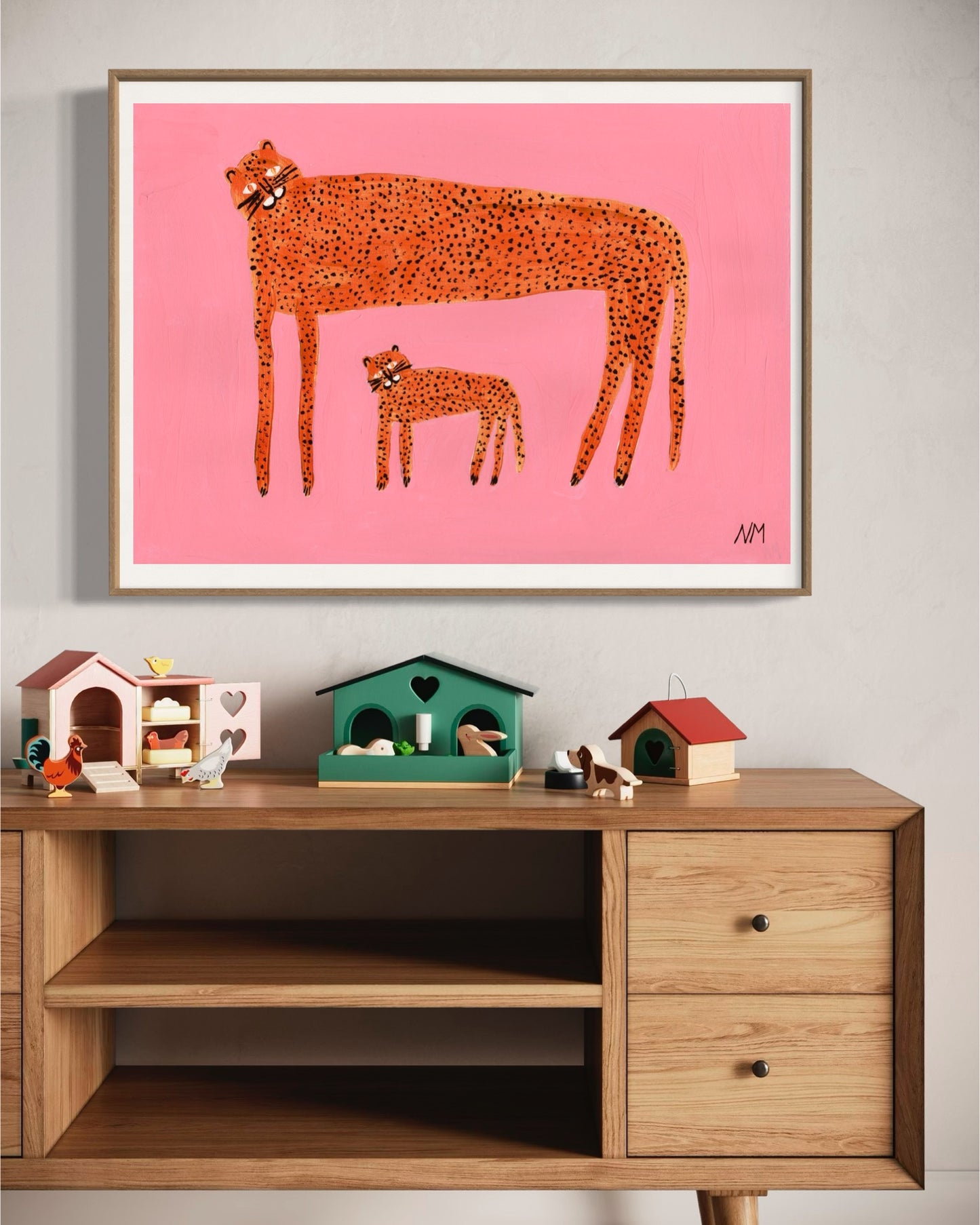 Pink baby leopard print.