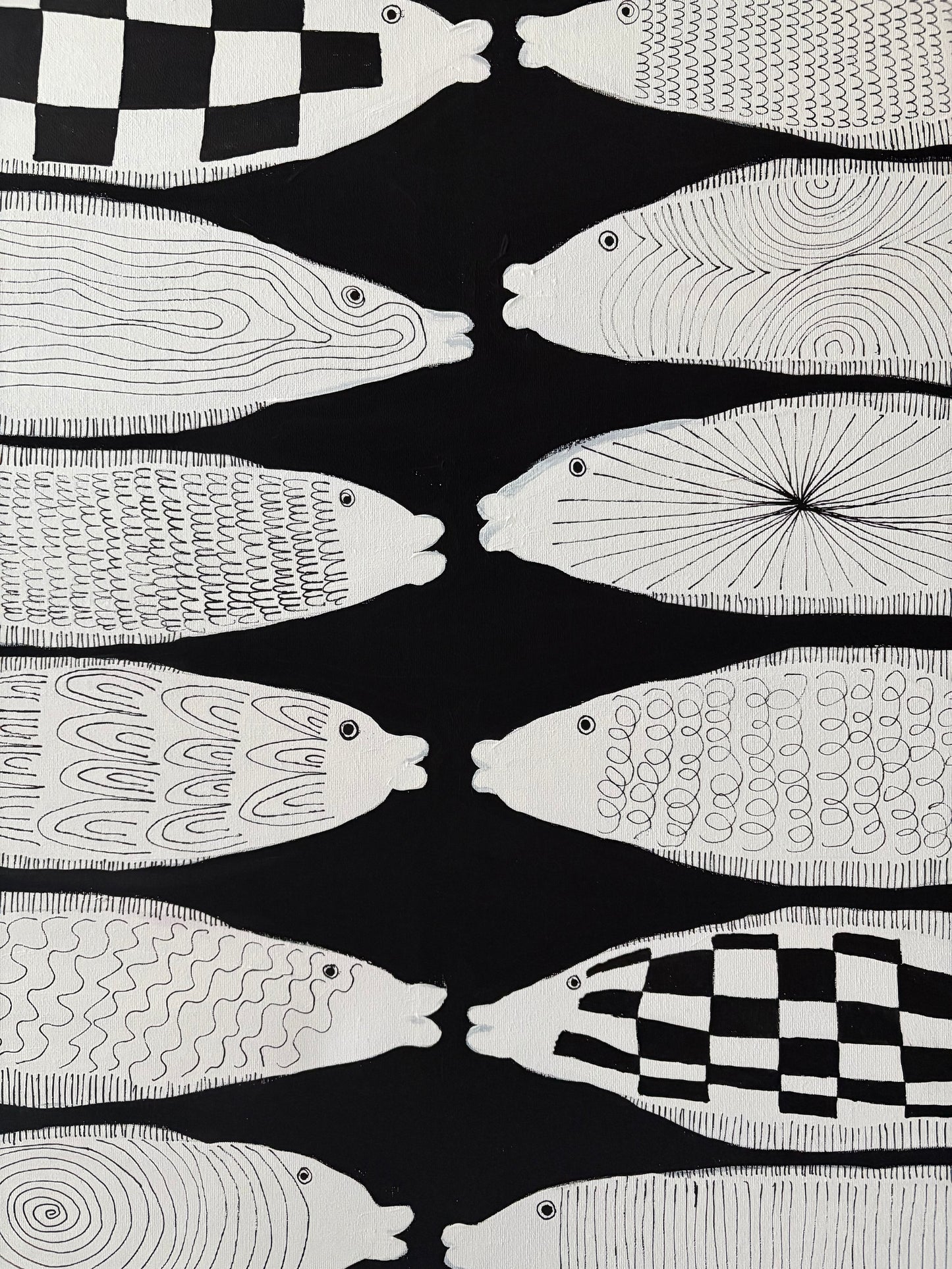 White fishes.