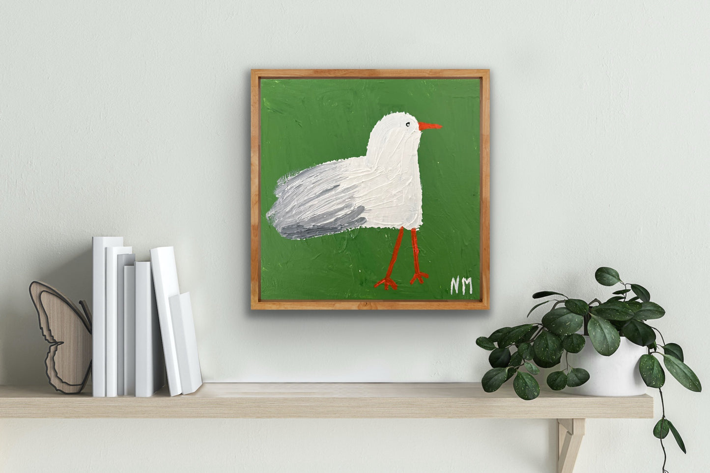 Seagull print.