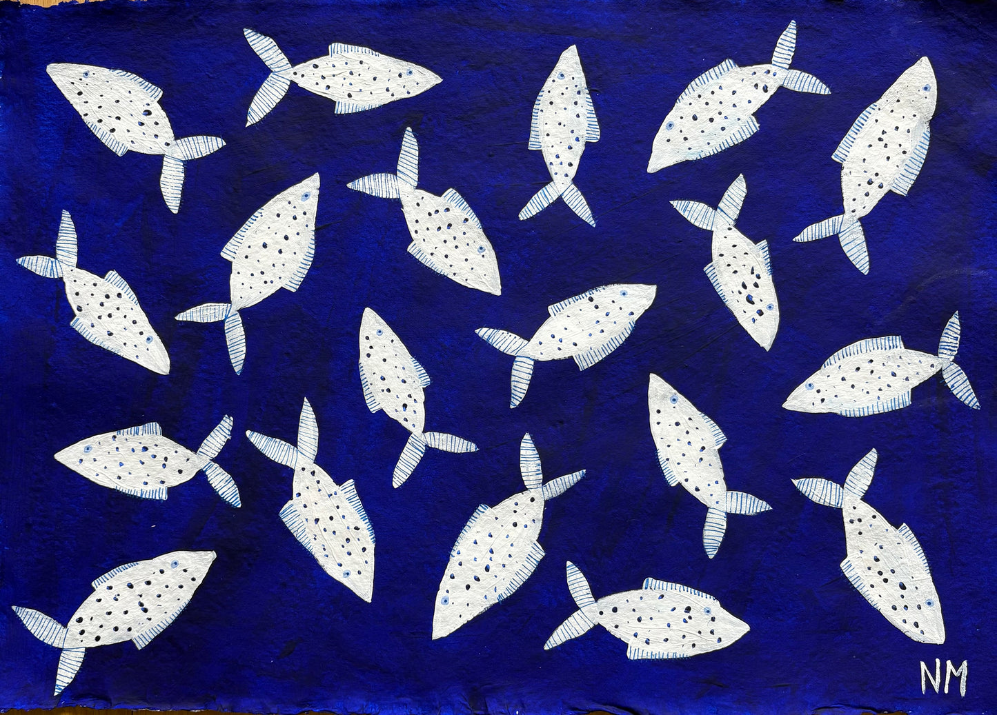 White fish in the sea.