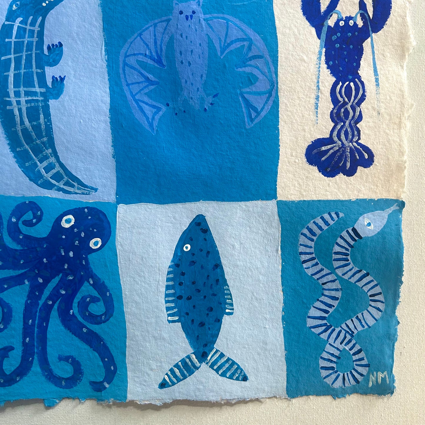Lots of blue animals