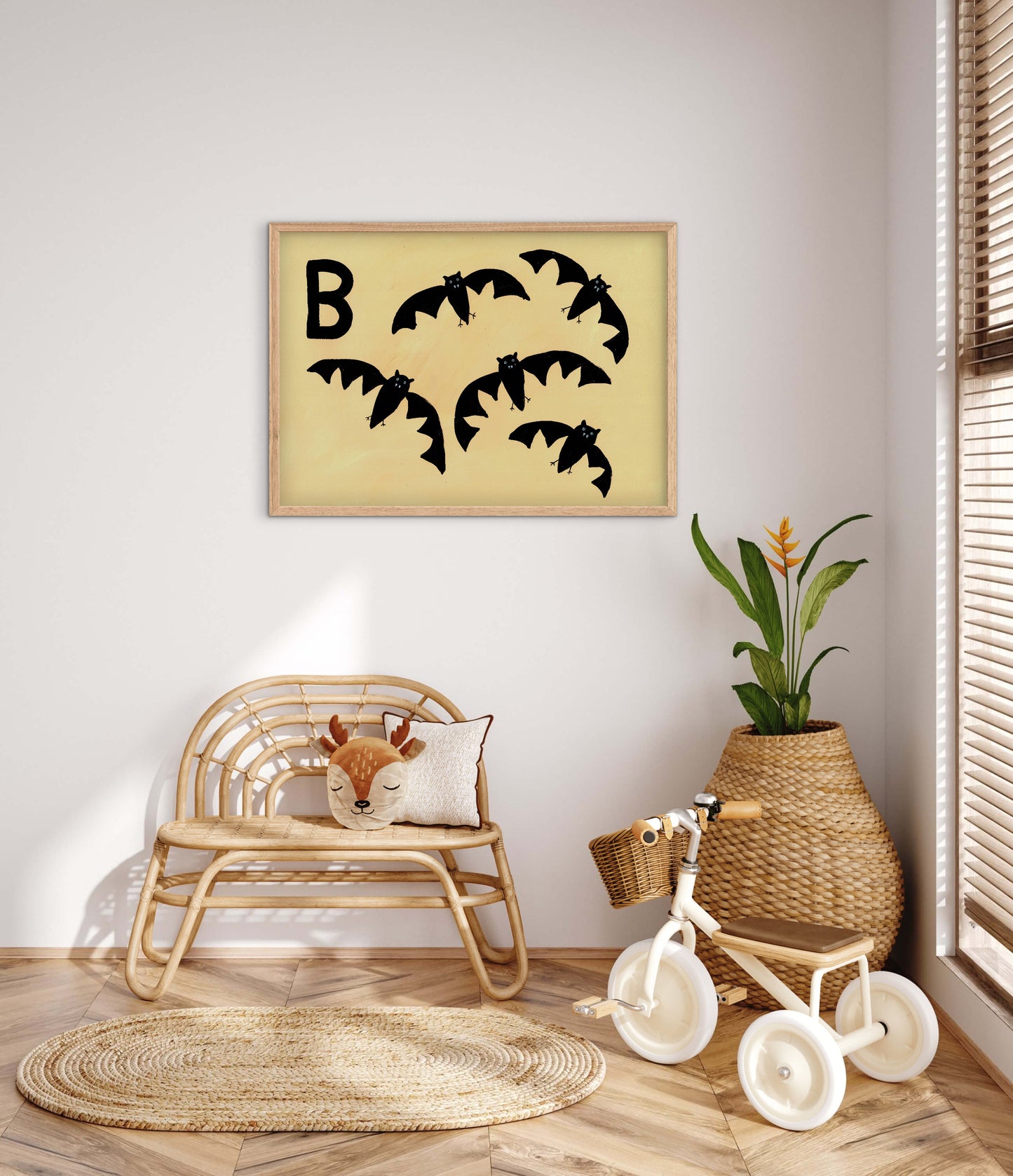 Alphabet B Bat Print.