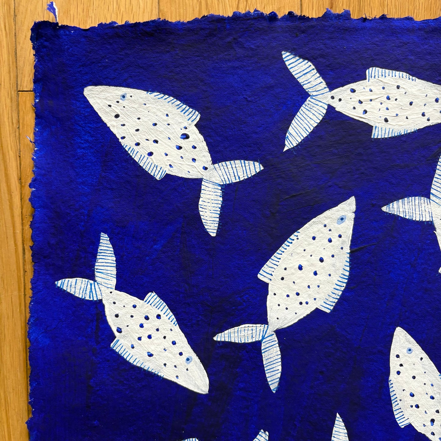 White fish in the sea.